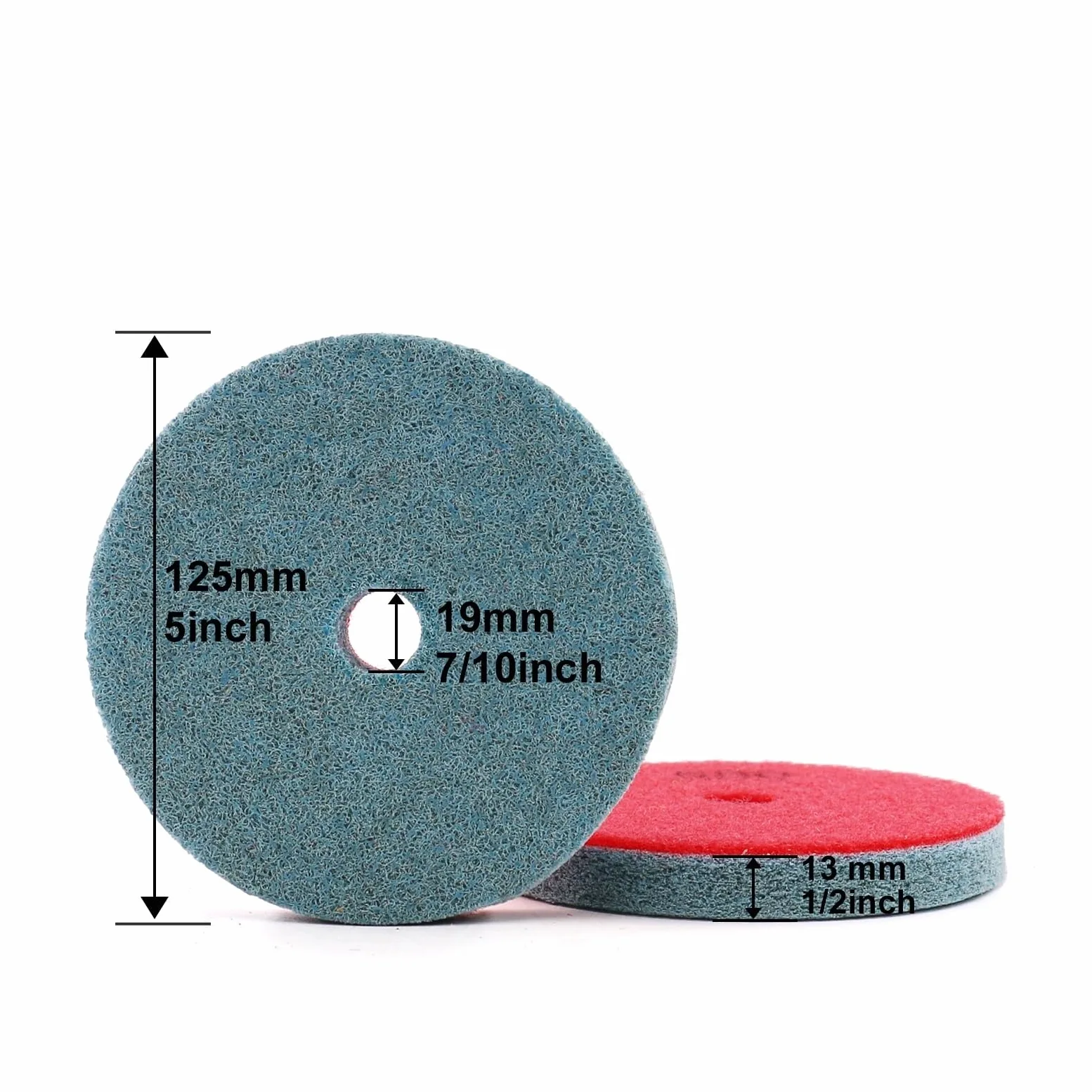 7 sztuk/zestaw 125mm 5 "gąbkowe podkładki polerskie marmurowy granit sztuczny kamień polerowanie urządzenia do czyszczenia tarcza szlifierska na mokro