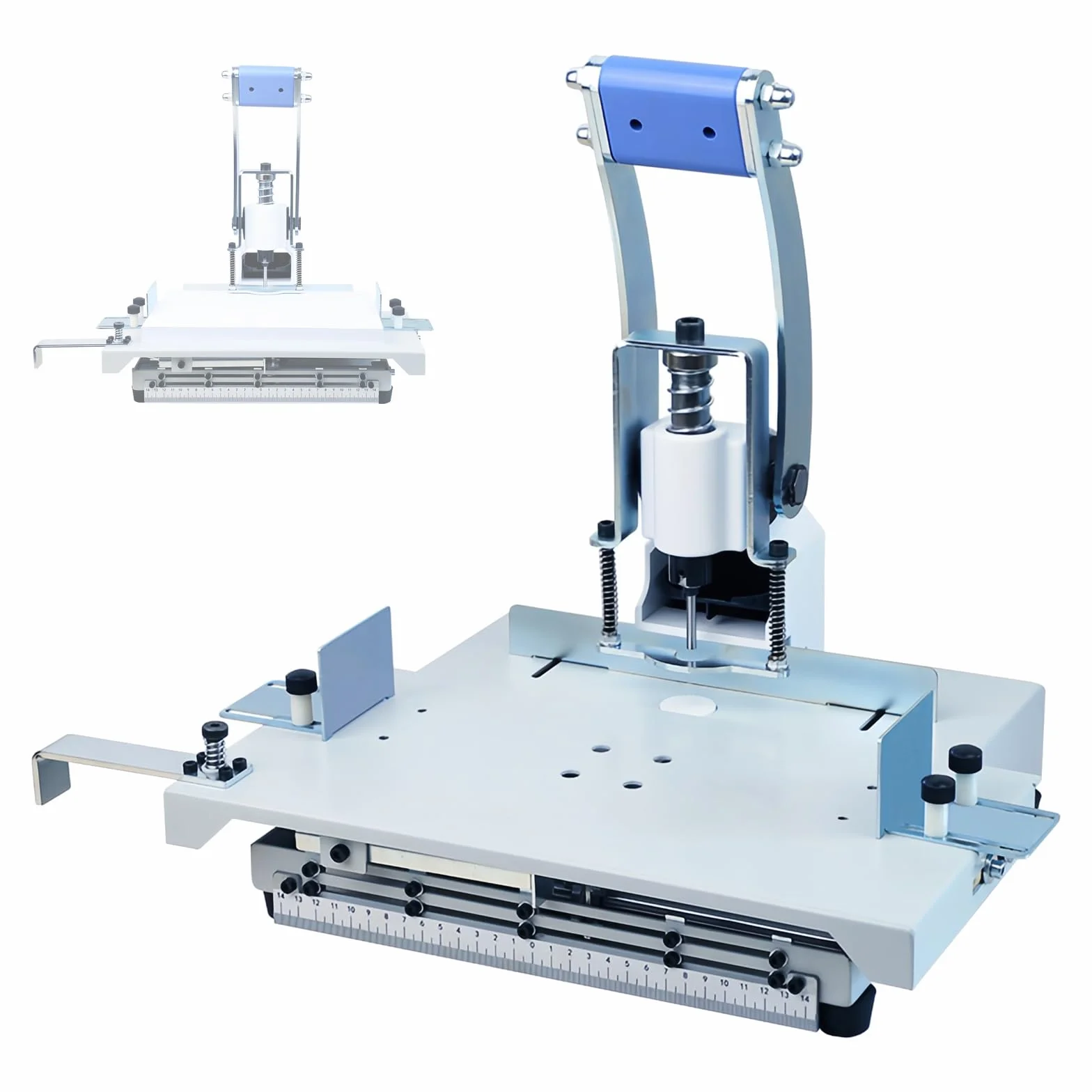 Heavy Duty Manual Hole Puncher do papieru i plastiku - Regulowany dystans otworu, ergonomiczny design - Idealny do użytku biurowego i szkolnego
