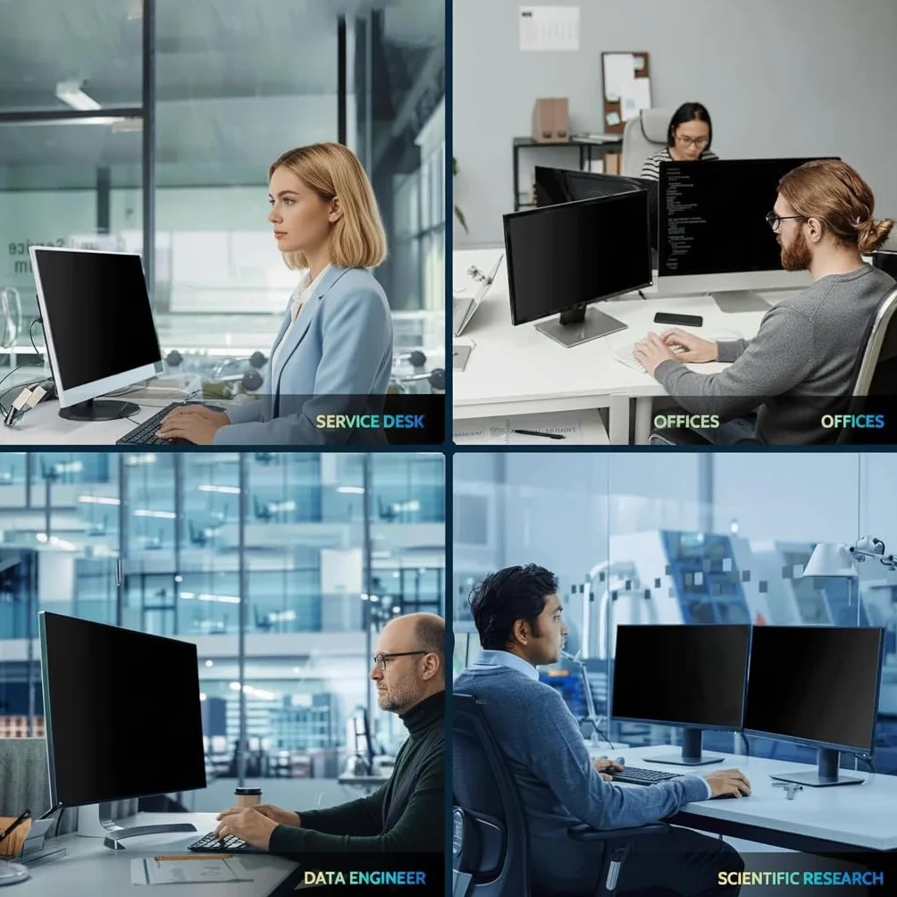 Łatwo zdejmowany filtr prywatności komputera, kompatybilny monitor iMac, bezramkowy monitor, ekran dotykowy, proporcje obrazu 23,8 cala 16:9, ochrona przed oślepianiem Blue Light Privacy Shield