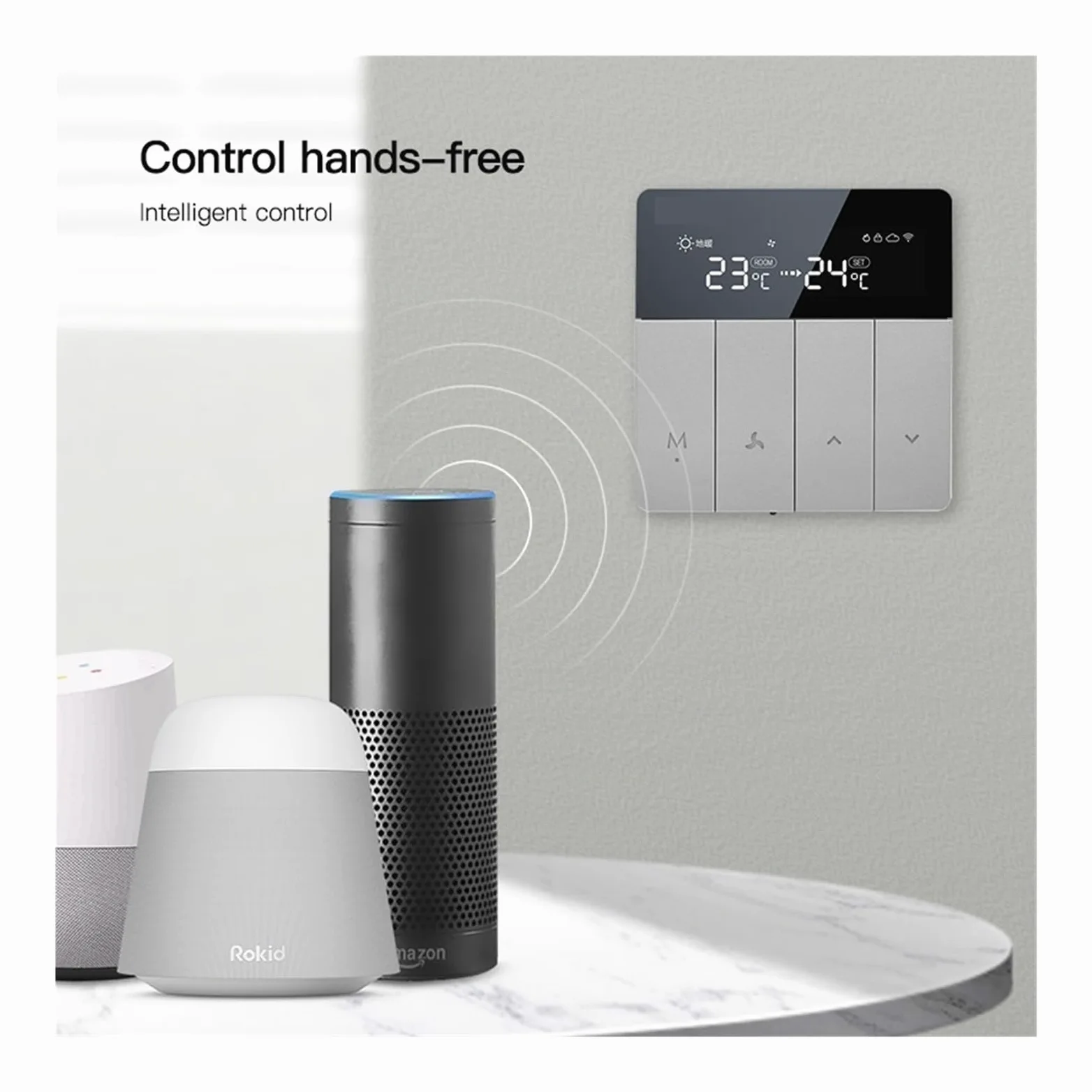 Termostat cyfrowy, Inteligentny termostat, regulator temperatury do wody w domu Elektryczny podłogowy kocioł gazowy Ogrzewanie Praca z APP(Smart Thermostat)