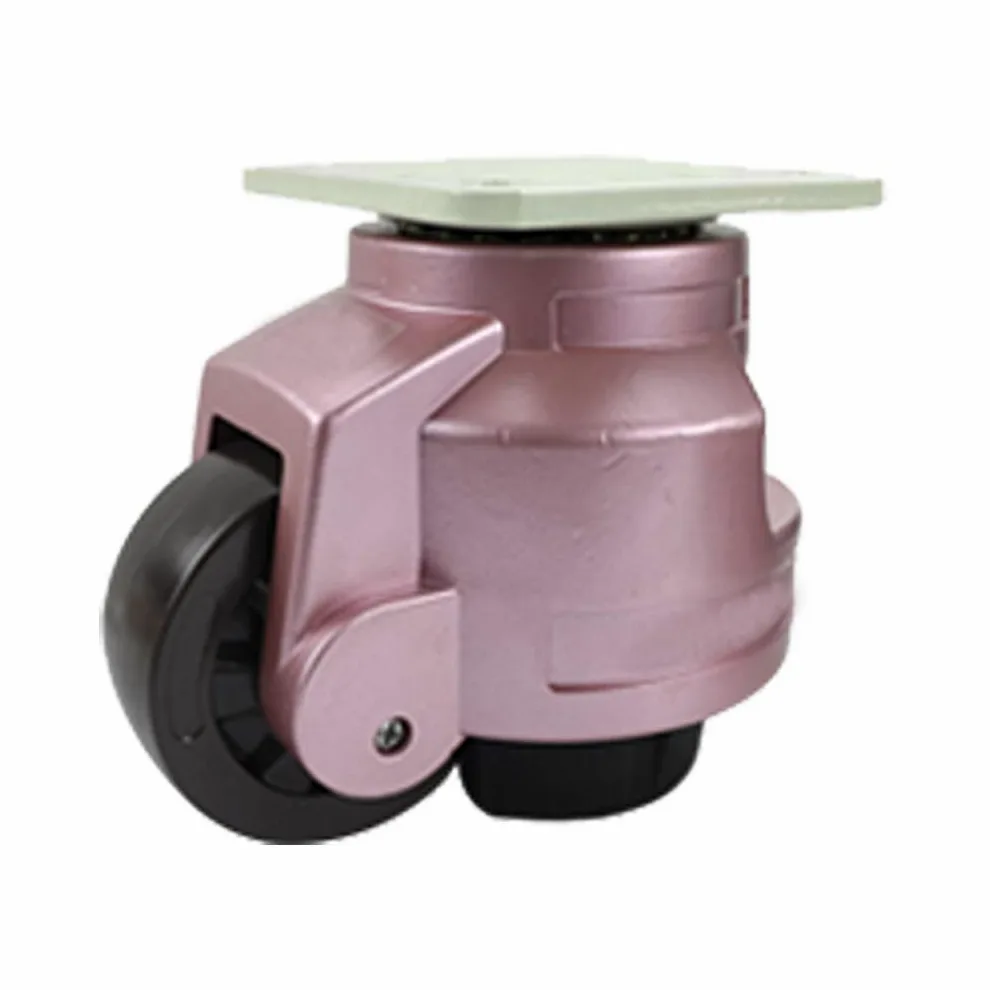 Uniwersalne kółko obrotowe Fuma, wsparcie regulacji poziomej, ciężka maszyna, regulowane obrotowe koła przemysłowe z płytą górną (40 mm, 50 mm, 60 mm, 75 mm)