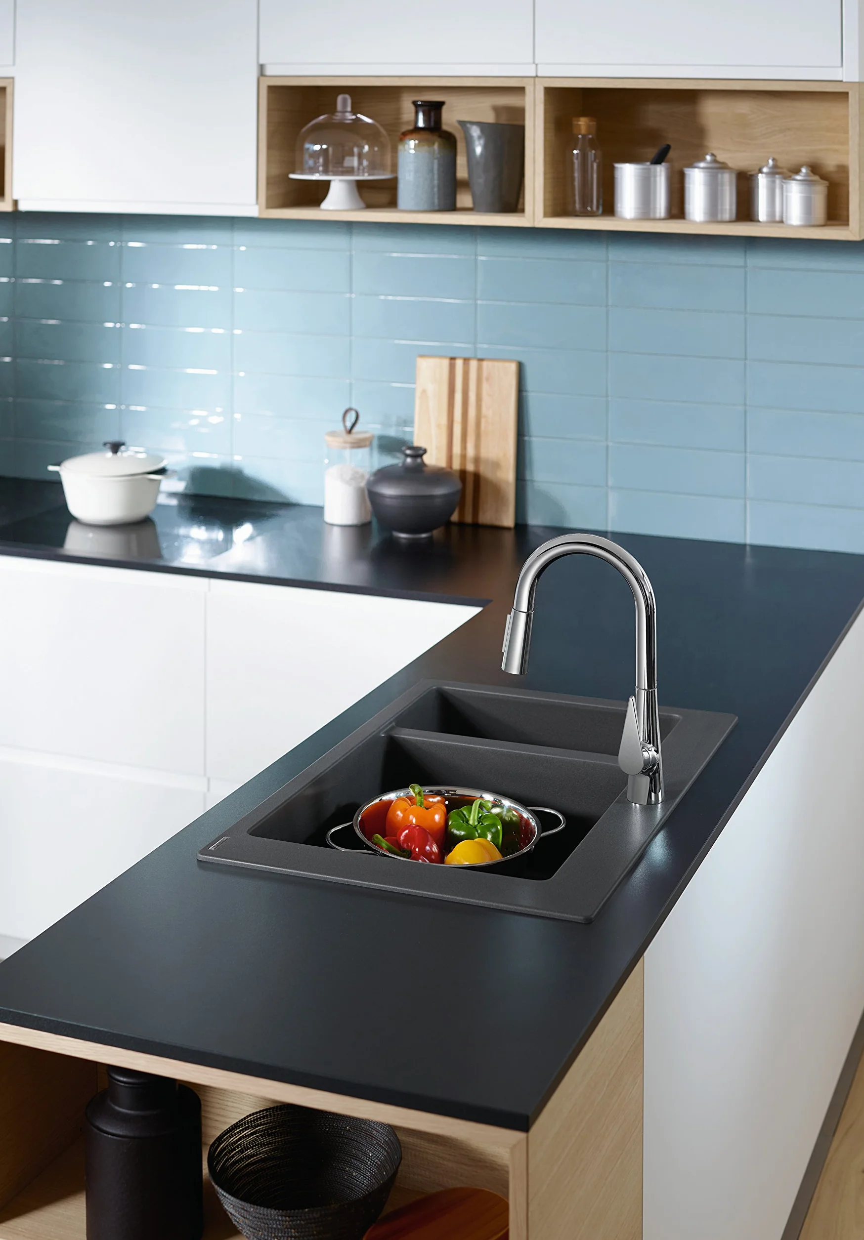 hansgrohe Talis M51 Jednouchwytowa bateria kuchenna 160, wyciągana wylewka, 2jet chrom, 72815000