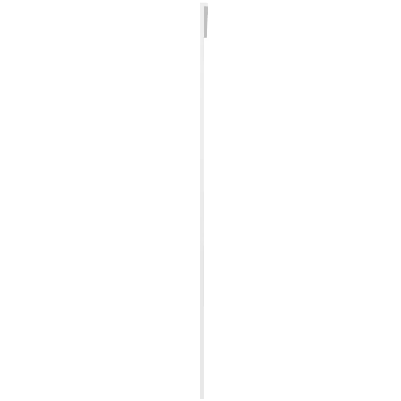 Homgoday 90 x 205 cm białe szklane i aluminiowe drzwi przesuwne do salonu, matowe