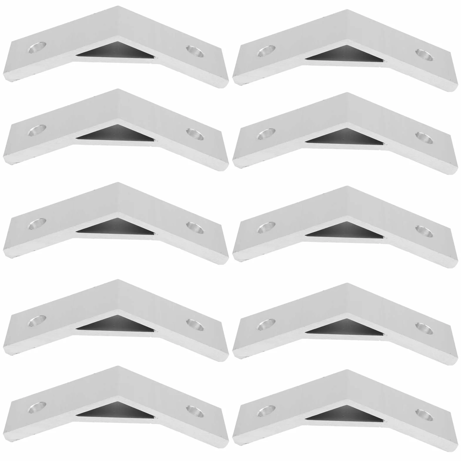 Wsporniki narożne aluminiowe 135 stopni, 10 szt. kątownik aluminiowy wspornik do profili, złącze narożne dla konstrukcji ramowych, sprzęt montażowy (4040-135 stopni)