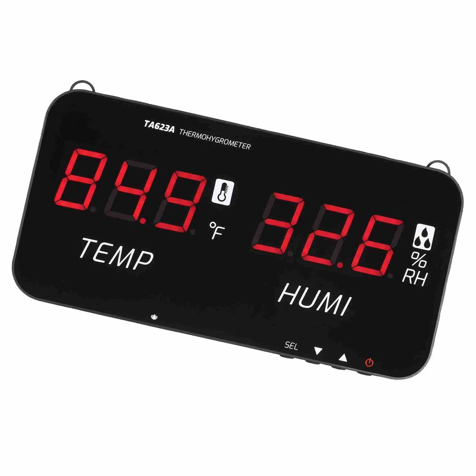 TASI HUIOP TASI Inteligentny termometr z higrometrem temperatury -20℃-80℃(-4℉-176℉)Miernik wilgotności powietrza z wyświetlaczem cyfrowym LED Cyfrowy termometr ścienny Higrometr domowy Rolnik