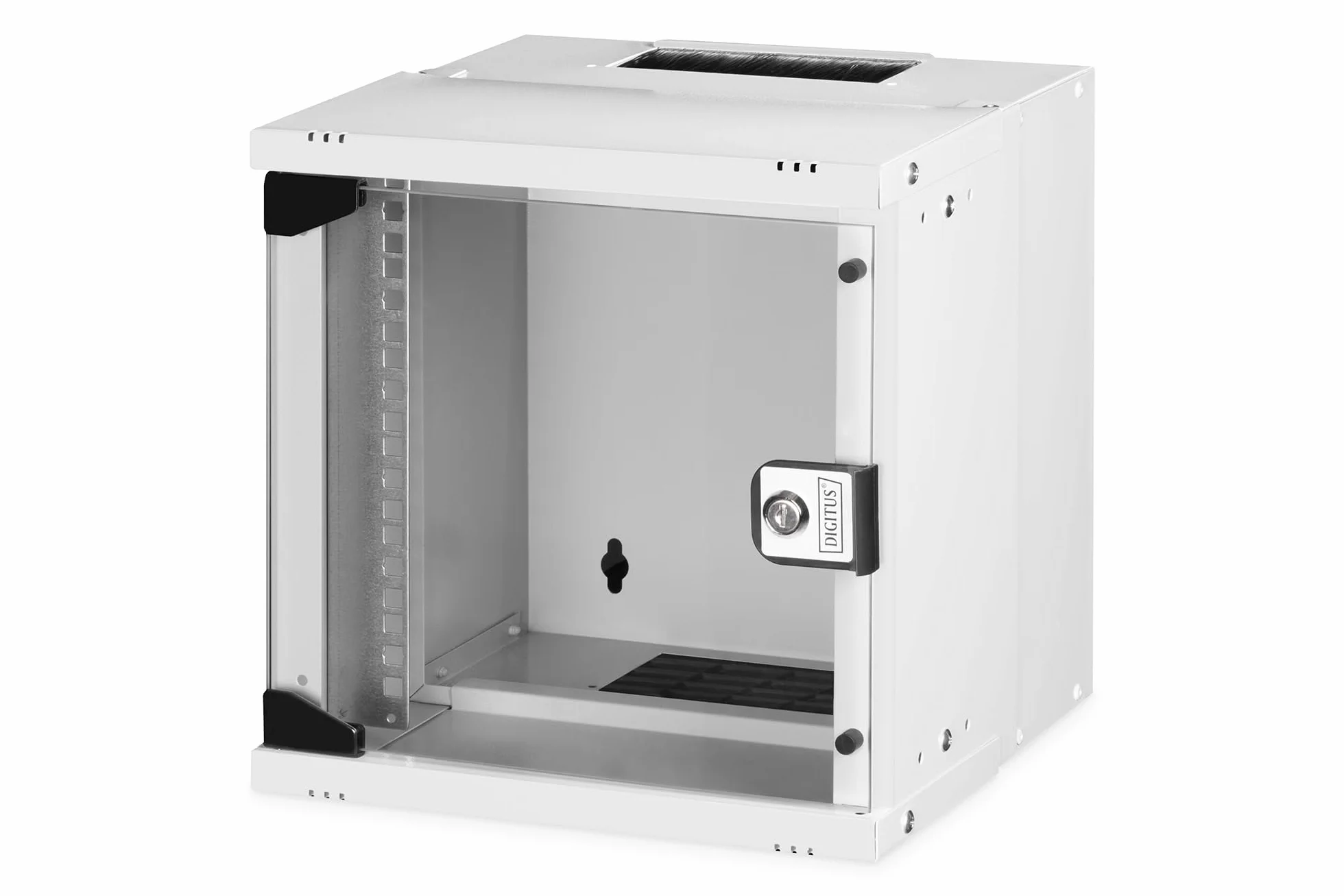 DIGITUS Szafka sieciowa 10 cali - 6 U - montaż ścienny - bez montażu - wys. x szer. x gł. 324x316x298 mm - nośność 30 kg - głębokość użytkowa 254 mm - stopień ochrony IP20 - seria SOHO Pro - szary