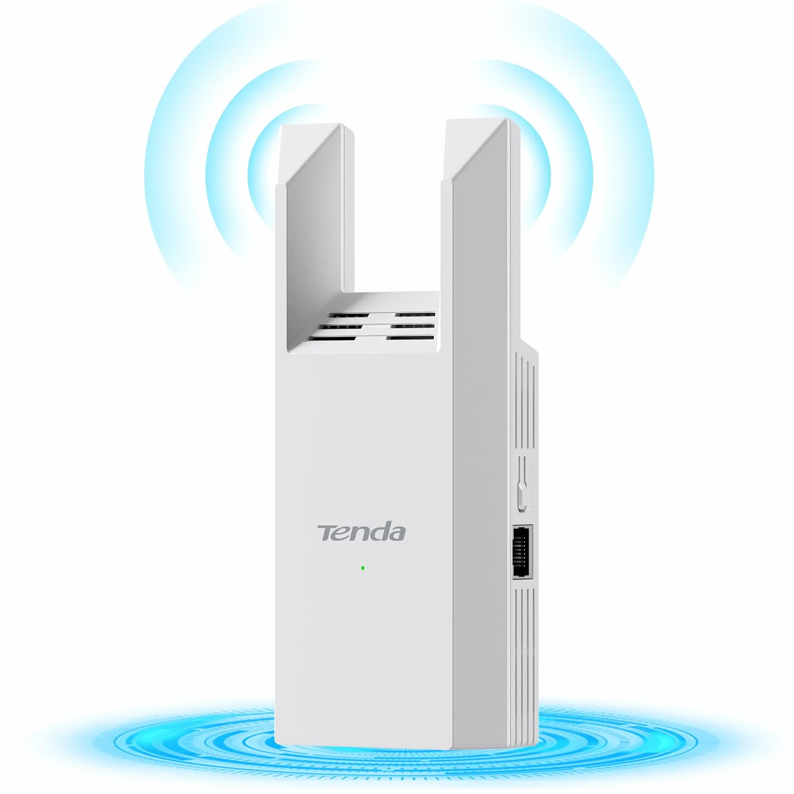 Tenda A18 Pro AC1200 Mb/s dwuzakresowy wzmacniacz Wi-Fi, funkcja wzmacniacza i punkt dostępowy 5 GHz/2,4 GHz z portem Gigabit LAN, inteligentny sygnał LED, przycisk WPS, bezpieczeństwo WPA2