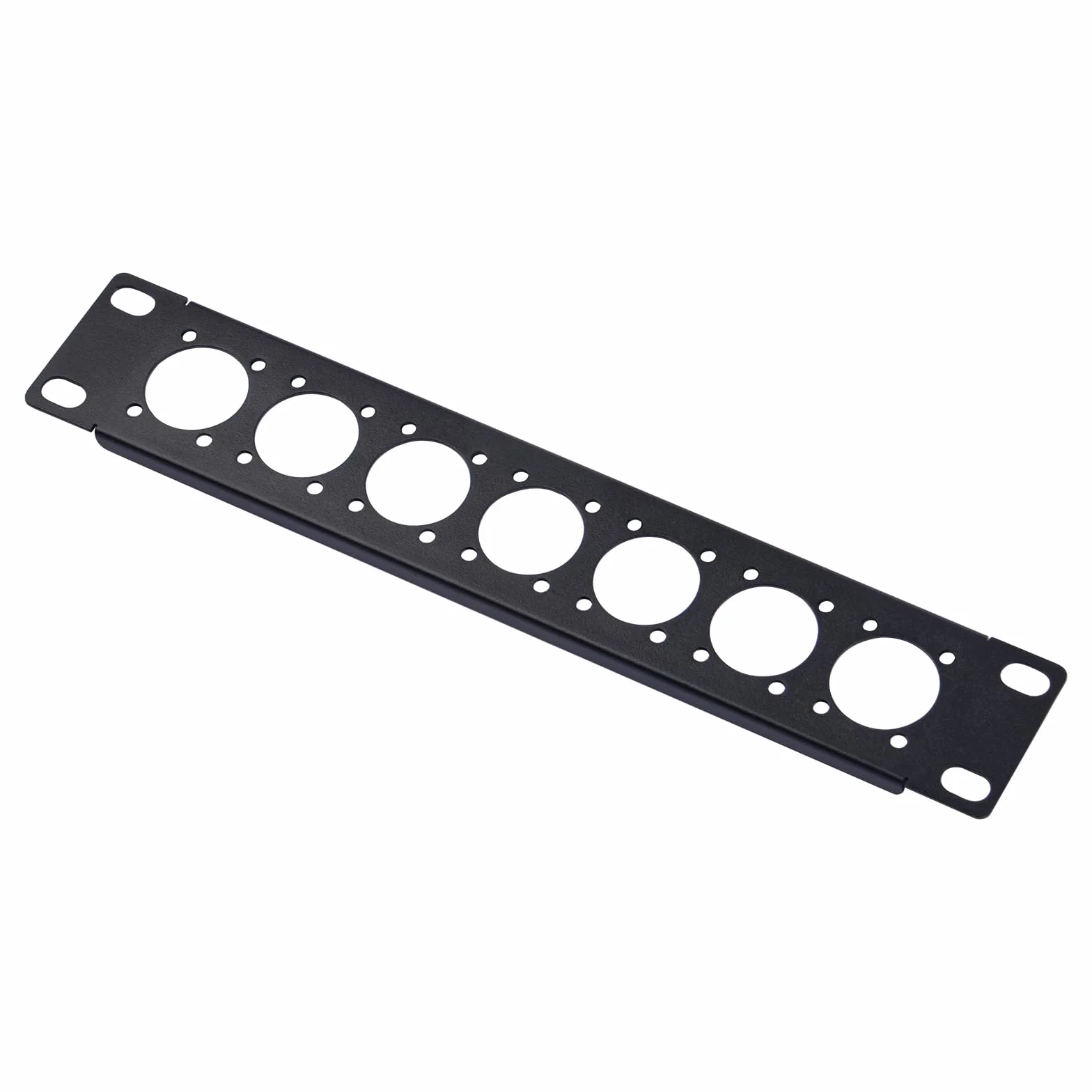 GeeekPi Płyta montażowa rack 10 cali 1U 7 otworów typu D panel krosowy do szaf sieciowych/serwerowych DeskPi RackMate T1/T0/T2