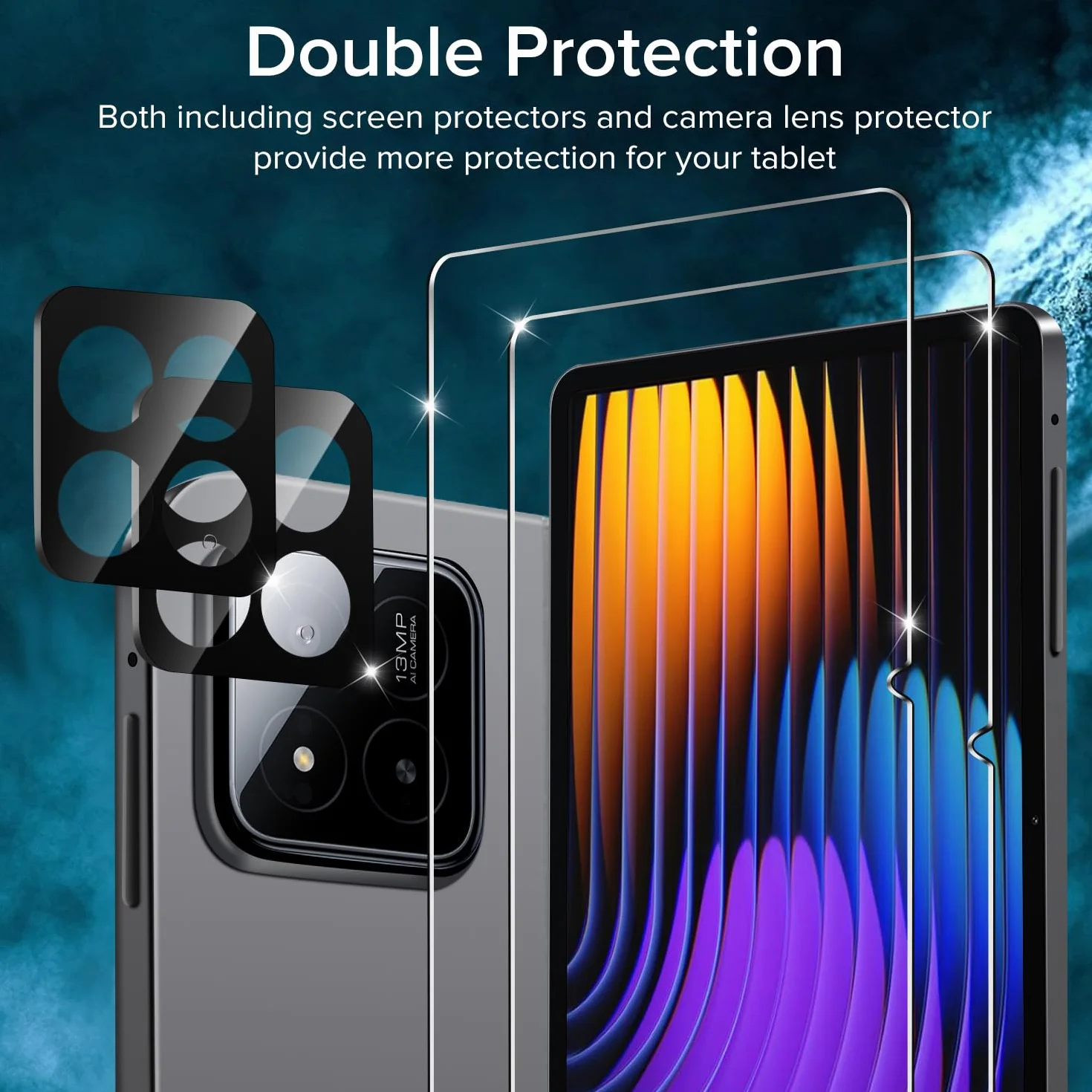 ivoler Ochraniacz ekranu Xiaomi Pad 7 Pad 7 Pro Poco Pad X1 11,2 cala szkło hartowane 2 szt.