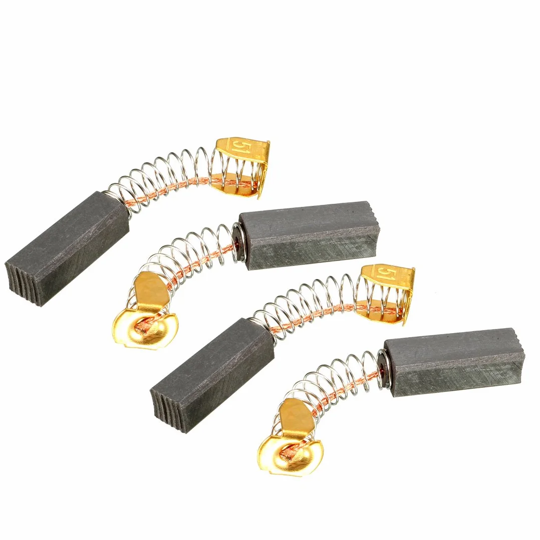 sourcing map Szczotki węglowe z węglem węglowym 20 mm x 7 mm x 6 mm do elektrycznego silnika elektrycznego narzędzie do podnoszenia bieżni silnika naprawa części 4 szt