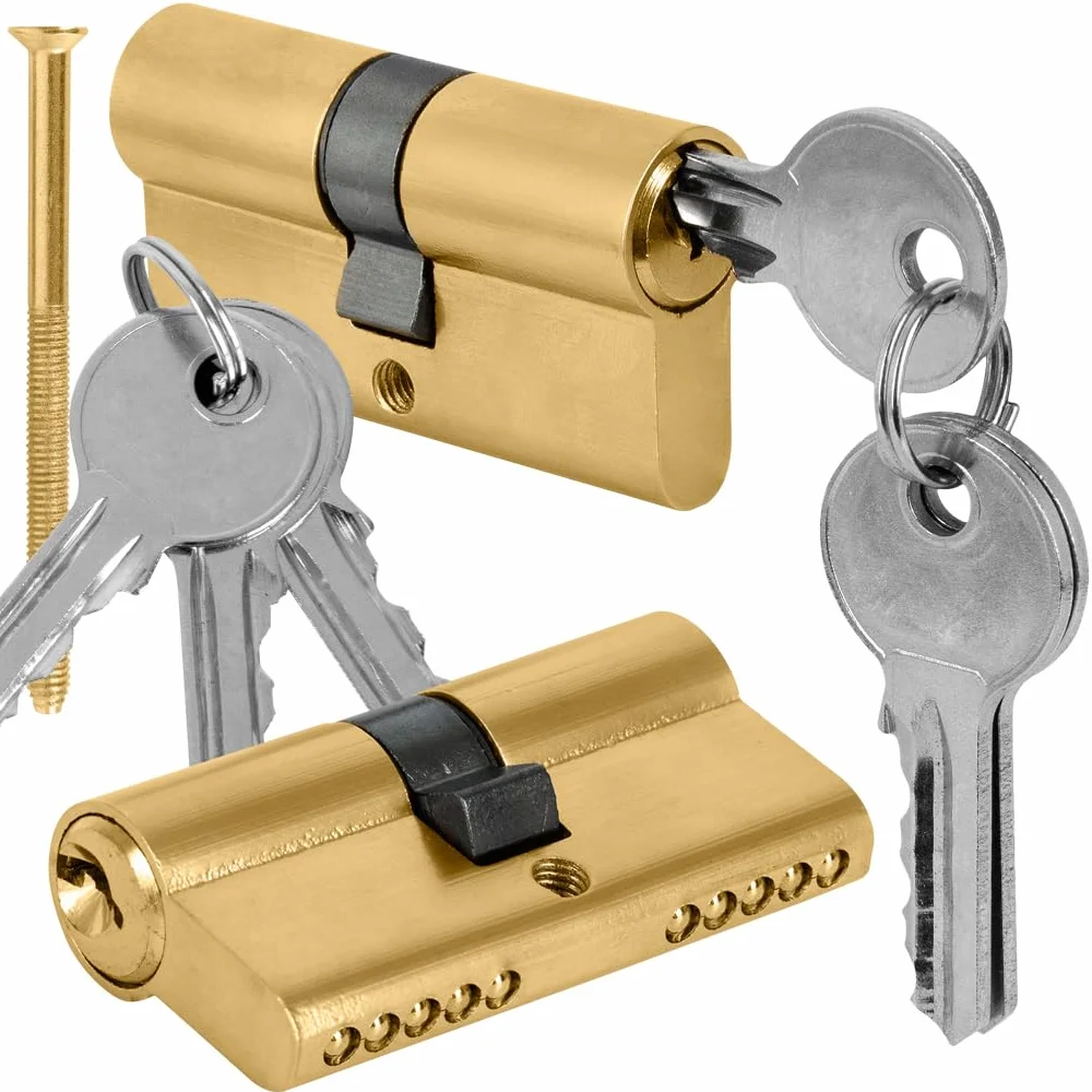 Cylinder zamka 30/30 do zamka drzwi wejściowych - zamek cylindryczny - zamek do drzwi wejściowych - zamek do drzwi - zamek z kluczem - cylinder profilowy - cylinder do drzwi