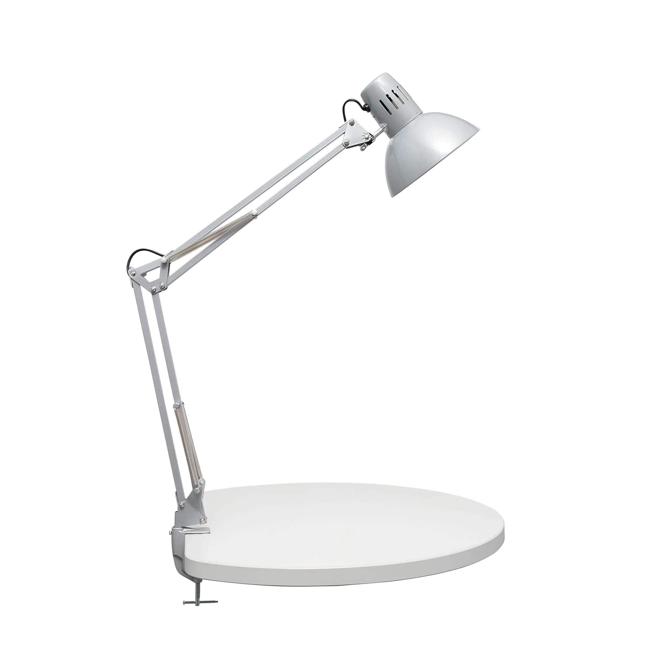 MAUL Lampa Biurkowa MAULstudy Regulowana Lampa Zaciskowa z Ramieniem Przegubowym do Biura i Biurka Elegancka Lampa Biurkowa Led z Metalu Ekskluzywne Żarówki Led Srebrna