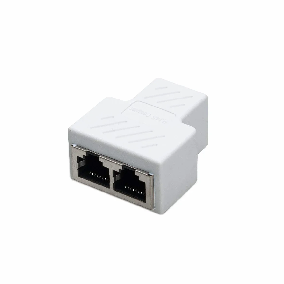 rozdzielacz RJ45 konektor żeński; adapter sieciowy 1 do 2 złącze żeńskie CAT 5/CAT 6 LAN kabel Ethernet podwójne gniazdo adapter