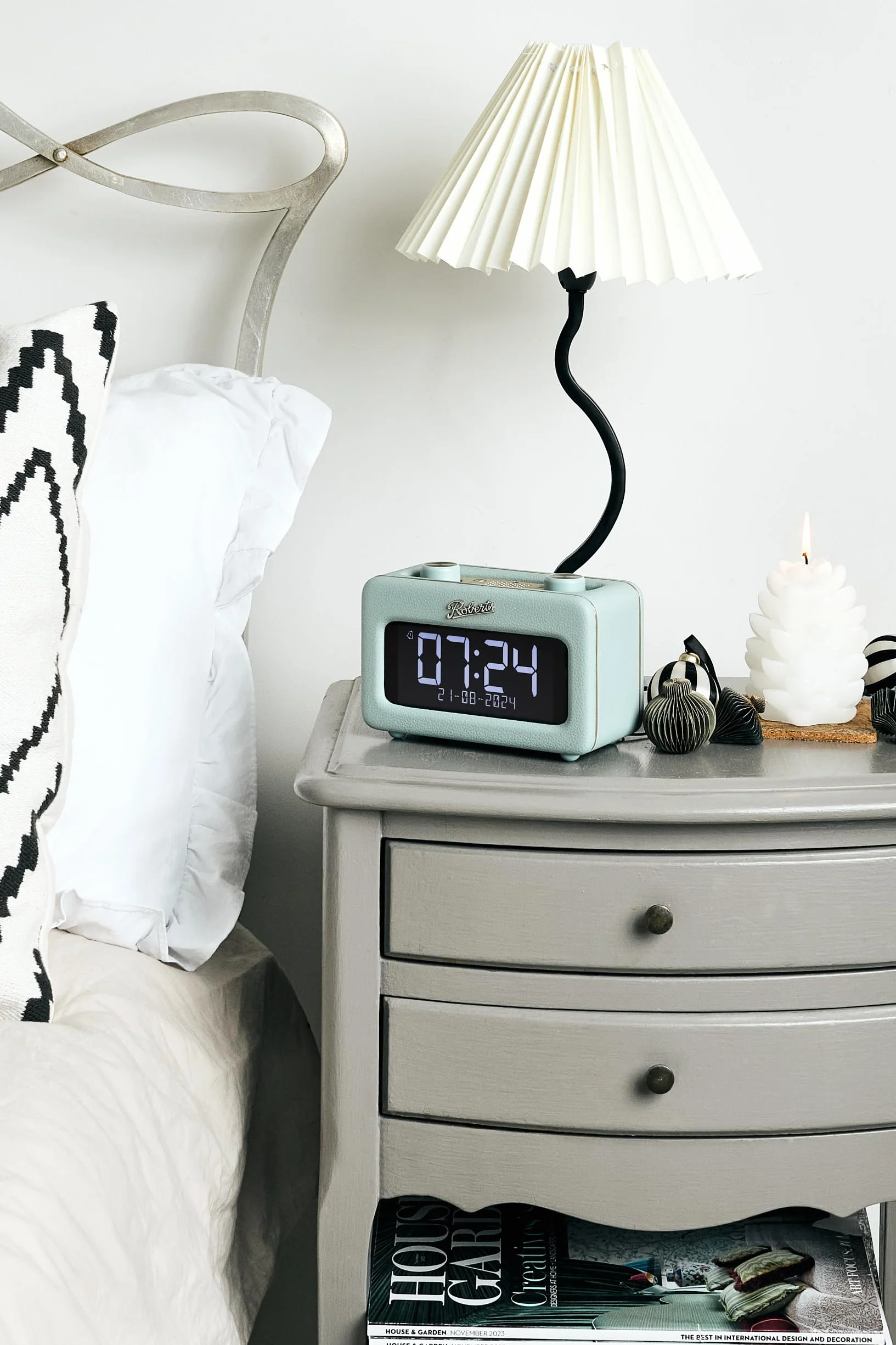 Retro budzik Dab+ FM Bluetooth Niebieski Revival Rest