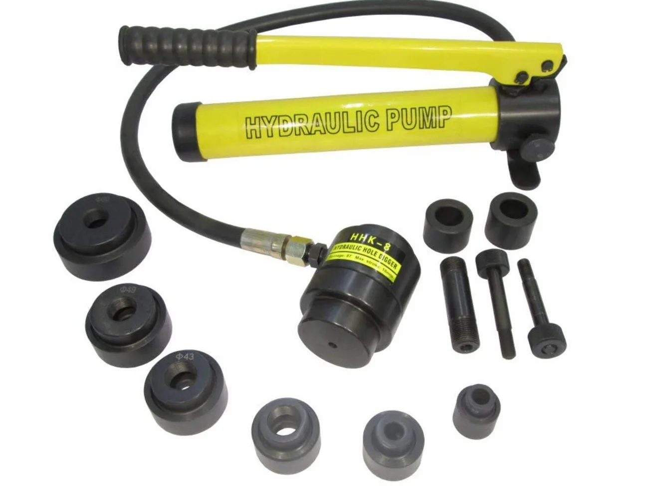 Wykrawacz hydrauliczny, dziurkacz do blachy (9T/Ø16-51 mm) (K-8-A)