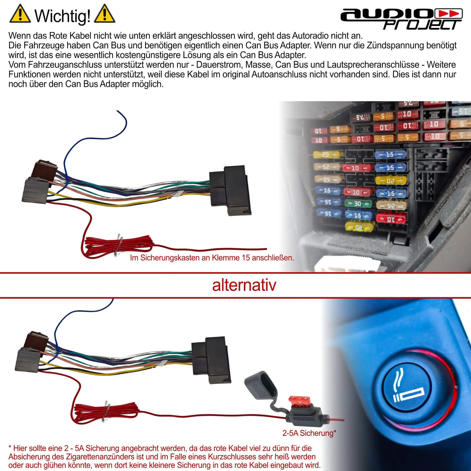 Audioproject A123 radio samochodowe zestaw montażowy kompatybilny VW Golf V Touran Passat 3C Caddy Skoda Octavia Seat
