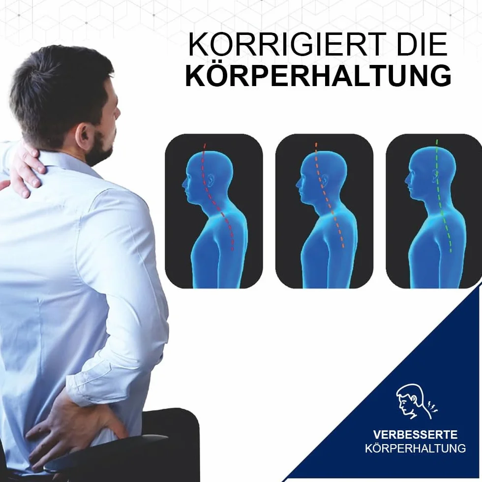 magnetyczny ściągacz na szyję - urządzenie do masażu szyi, poduszka do masażu Shiatsu, poduszka do masażu - poduszka na kark - INCL. Masaż, piłka do masażu, e-book – walentynkowy prezent dla