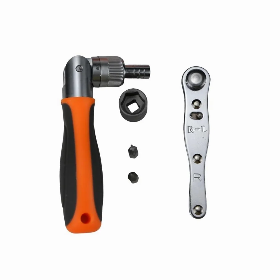 Telescopic Ratchet Narzędzie do szybkiej konserwacji motocykla 38-częściowy zestaw wielofunkcyjny z grzechotką oszczędzającą pracę mały klucz dynamometryczny