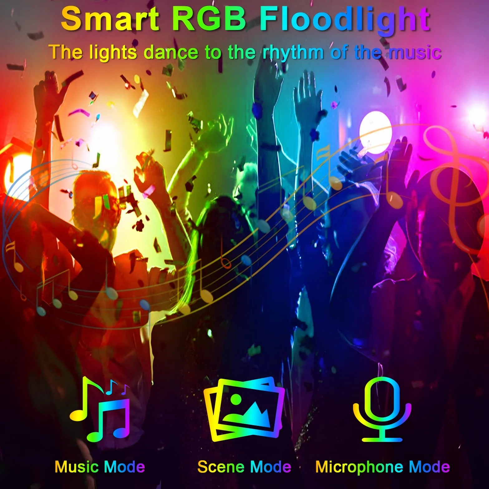 Reflektor LED RGB 100 W Zewnętrzny