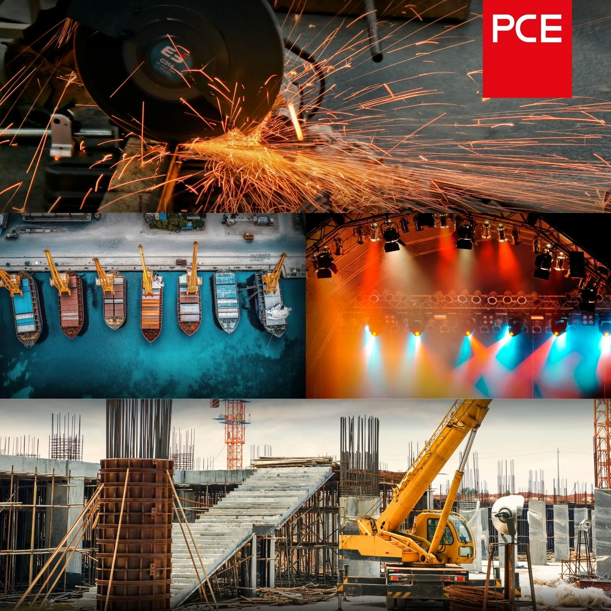 Złącze CEE PCE GRIP TT, 16 A, 5-biegunowe