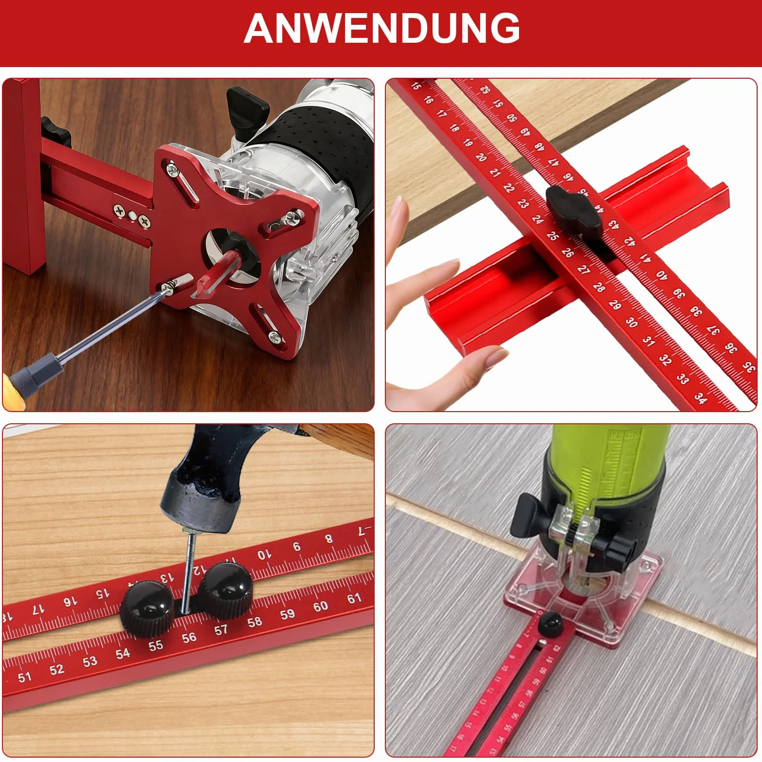Regulowane aluminiowe koło frezujące, metryczny szablon do frezowania górnowrzecionowego, akcesoria do frezarki górnowrzecionowej, do frezarki górnowrzecionowej, płyta frezarska do okręgów i linii