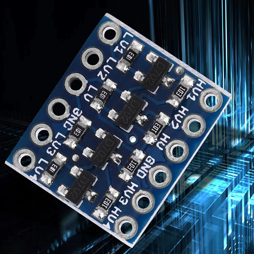 4-kanałowy konwerter poziomów logicznych IIC I2C Moduł dwukierunkowy 5 V do 3,3 V