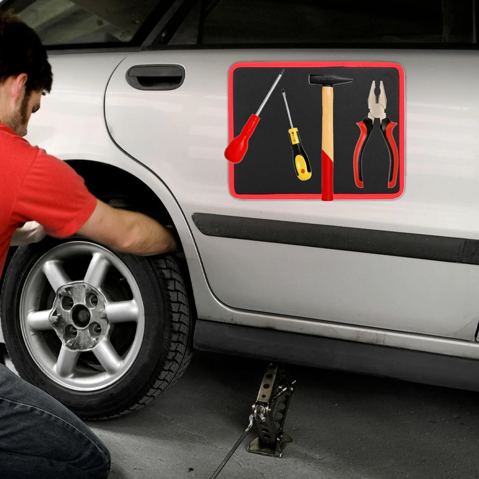 Magnetyczna Mata Na Narzędzia Dla Mechaników 3 Szt Magnetycznej Maty Na | Magnetyczna Taca Na Części Do Domu Garażu Warsztatu Naprawy Samochodów Dla Mechaników Elektryków