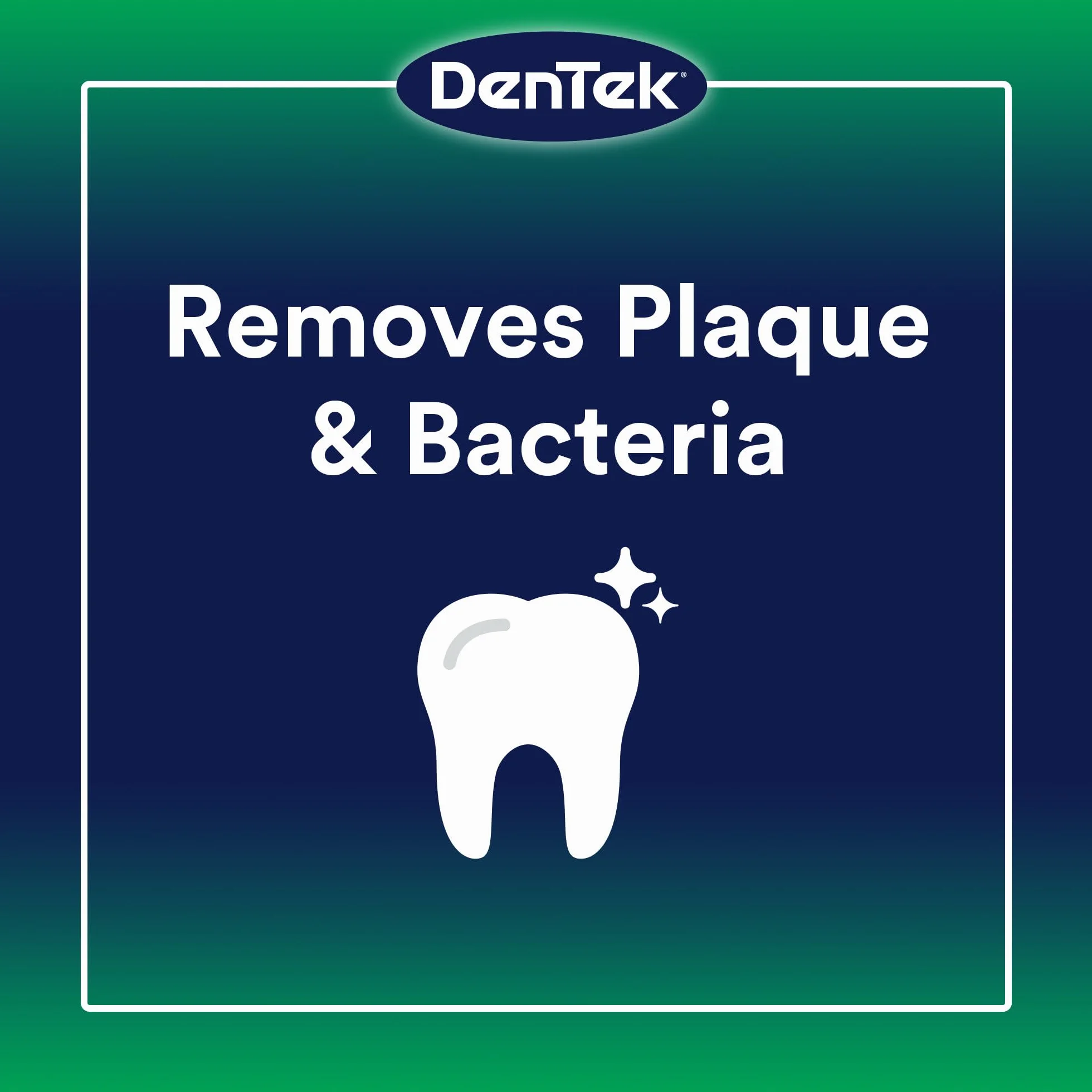 DenTek Triple Clean Mint Flavored i powlekane fluorkami zaawansowane kostki do nici dentystycznej z 3 czynnościami czyszczenia, opakowanie 150 szt