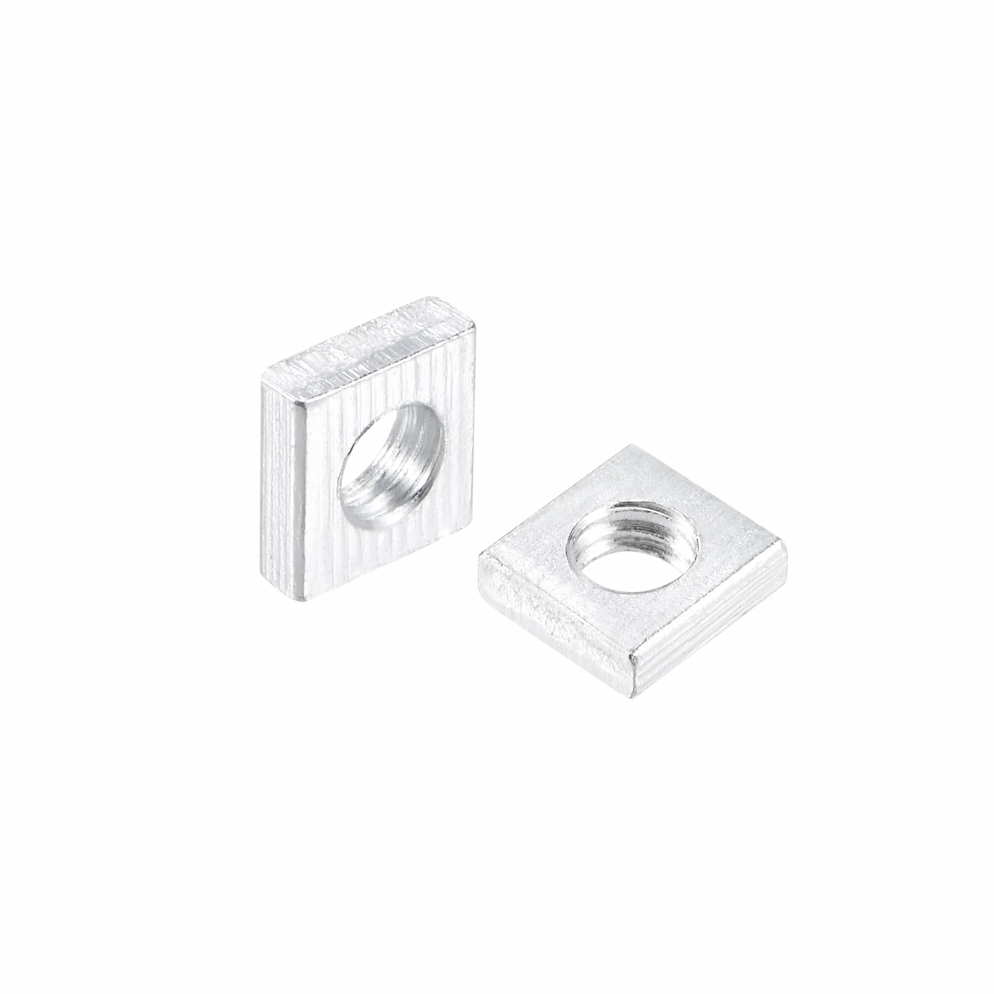 QUARKZMAN Nakrętki kwadratowe, gwint gruby gwint metryczny zestaw Asortyment kwadratowych nakrętek kwadratowych M4X7Mmx2mm, 100 sztuk