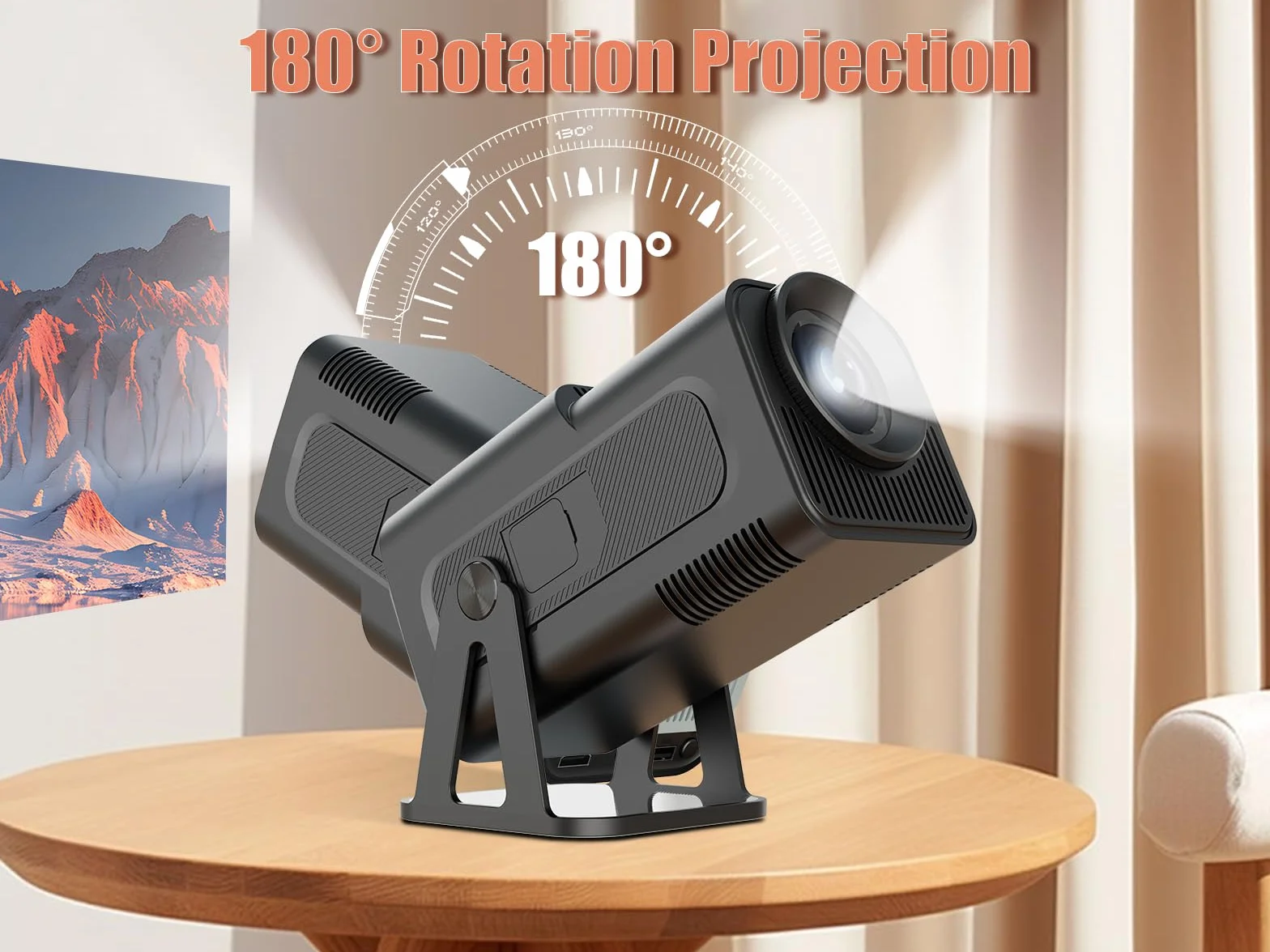 HY320 NTV Android 13 Inteligentny Projektor 1080P 320ANSI WiFi BT