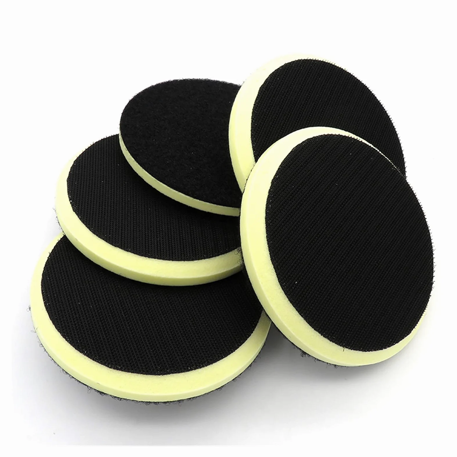 Pad polerski 5 SZTUK 5"125mm PU PUNA INTERFECES INTERFACE PAD FOVER HOOK I LOOP SANDER LINER POLERS PAD Części narzędzia