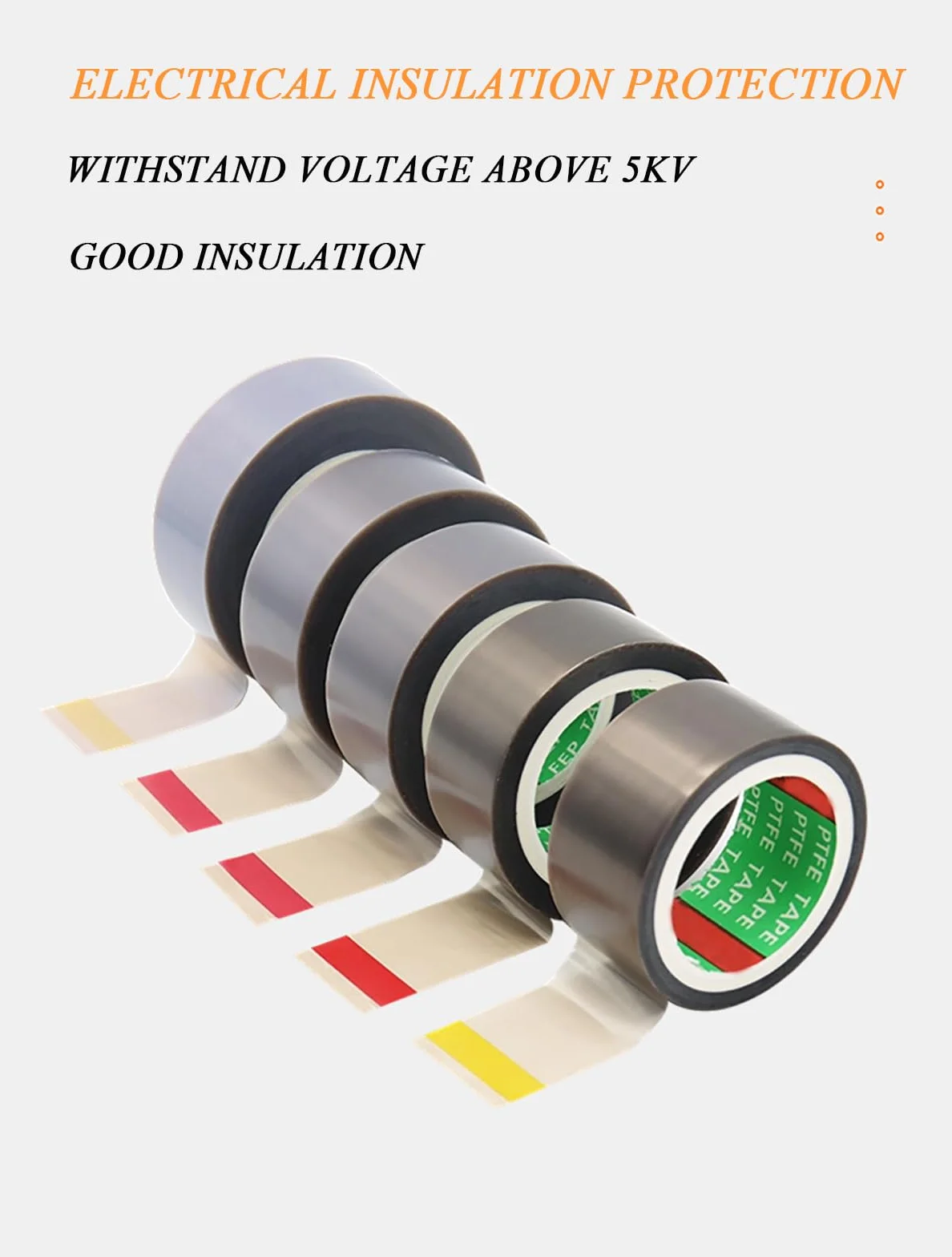 Taśma teflonowa, grubość 0,13 mm, szerokość 120-300, taśma klejąca PTFE do maszyn pakowania próżniowego i przemysłu elektrycznego, długość 10 metrów, 150(120mm)