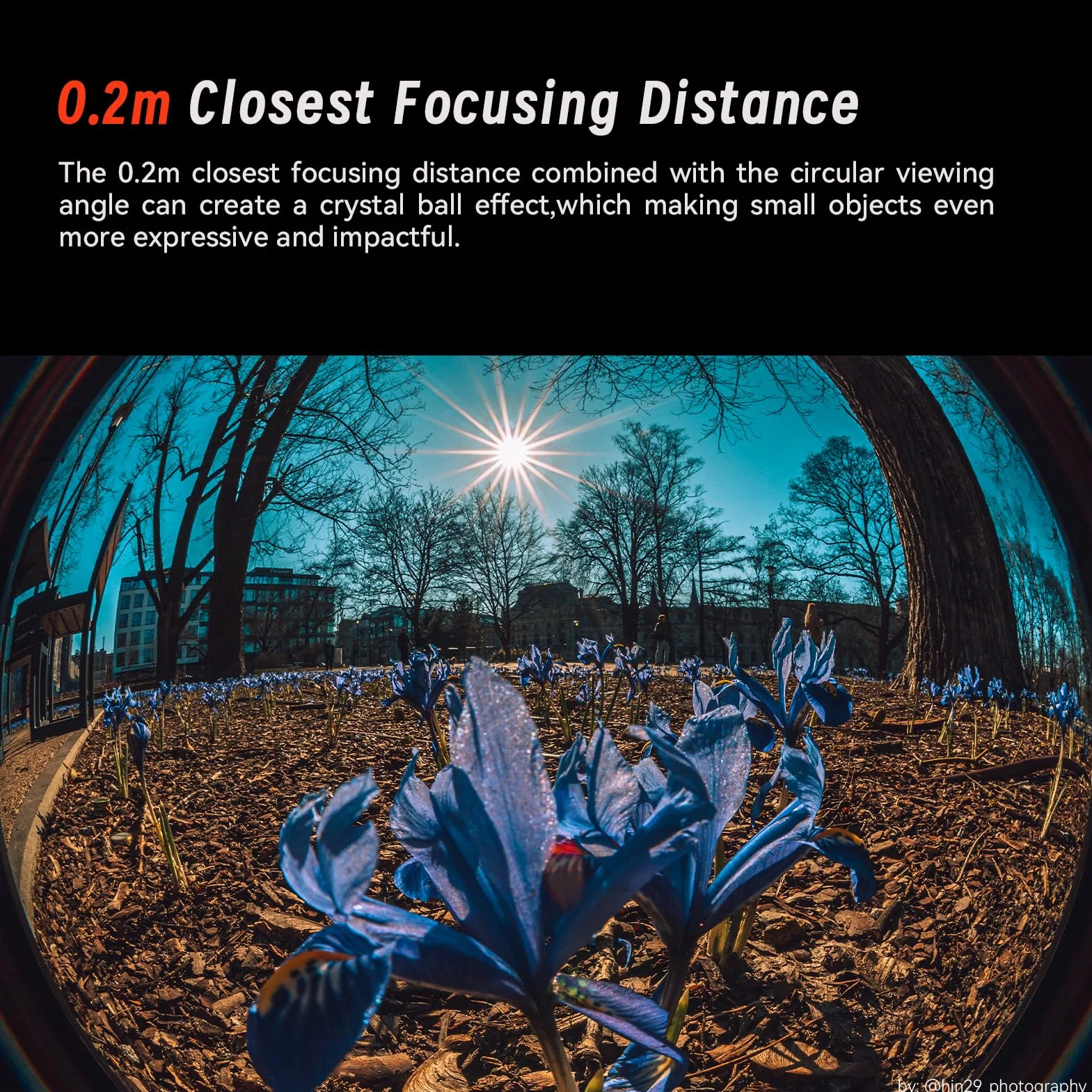 AstrHori 6,5 mm F2.0 APS-C Ręczny okrągły obiektyw typu rybie oko, ultraszerokokątny obiektyw 192°, kompatybilny z aparatami bezlusterkowymi Canon RF, EOS R5, EOS R6, EOS R3, EOS R itp