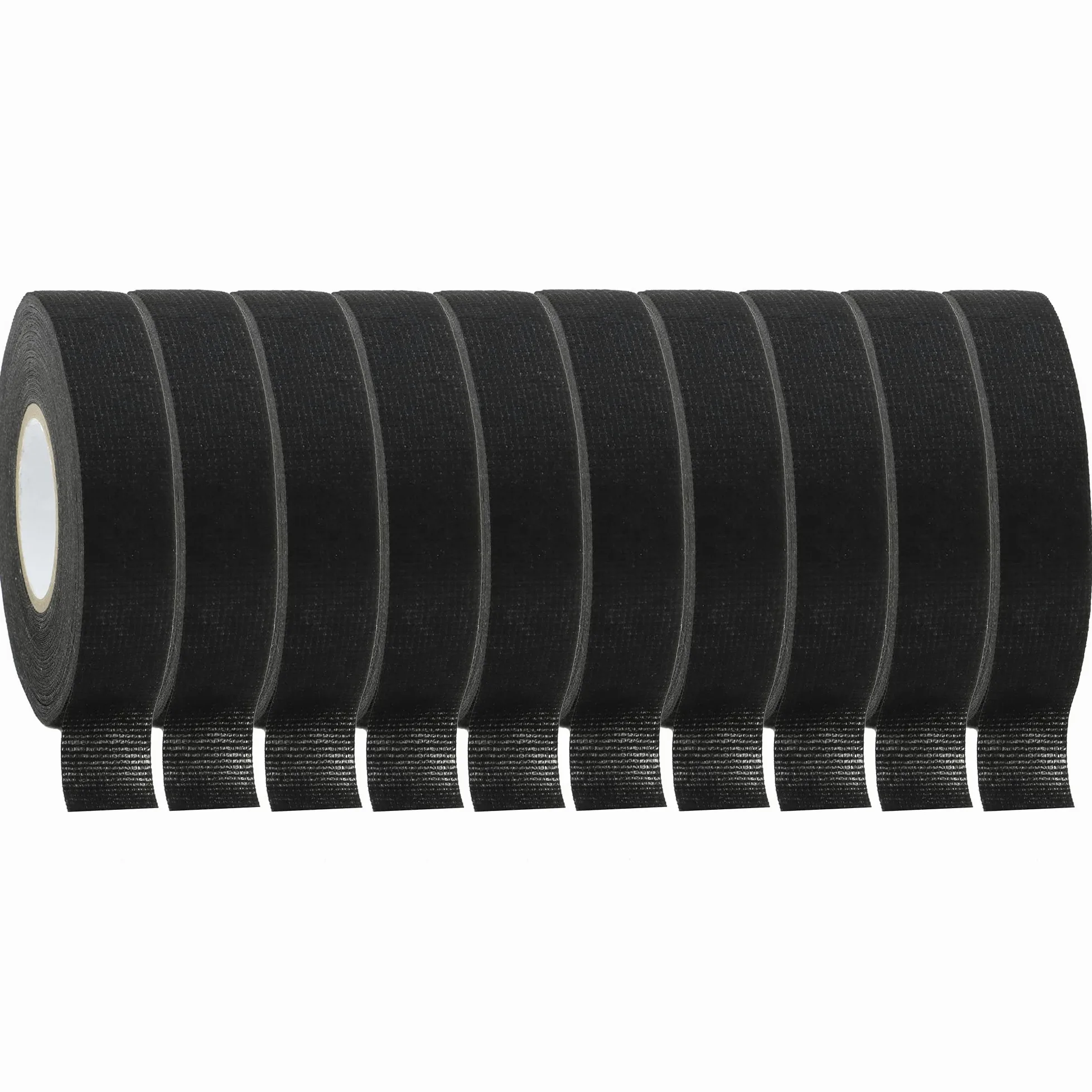 Taśma do wiązek przewodów wysokotemperaturowych 19 mm x 15 m – czarna taśma izolacyjna z włókna chemicznego do przewodów samochodowych(10pcs)