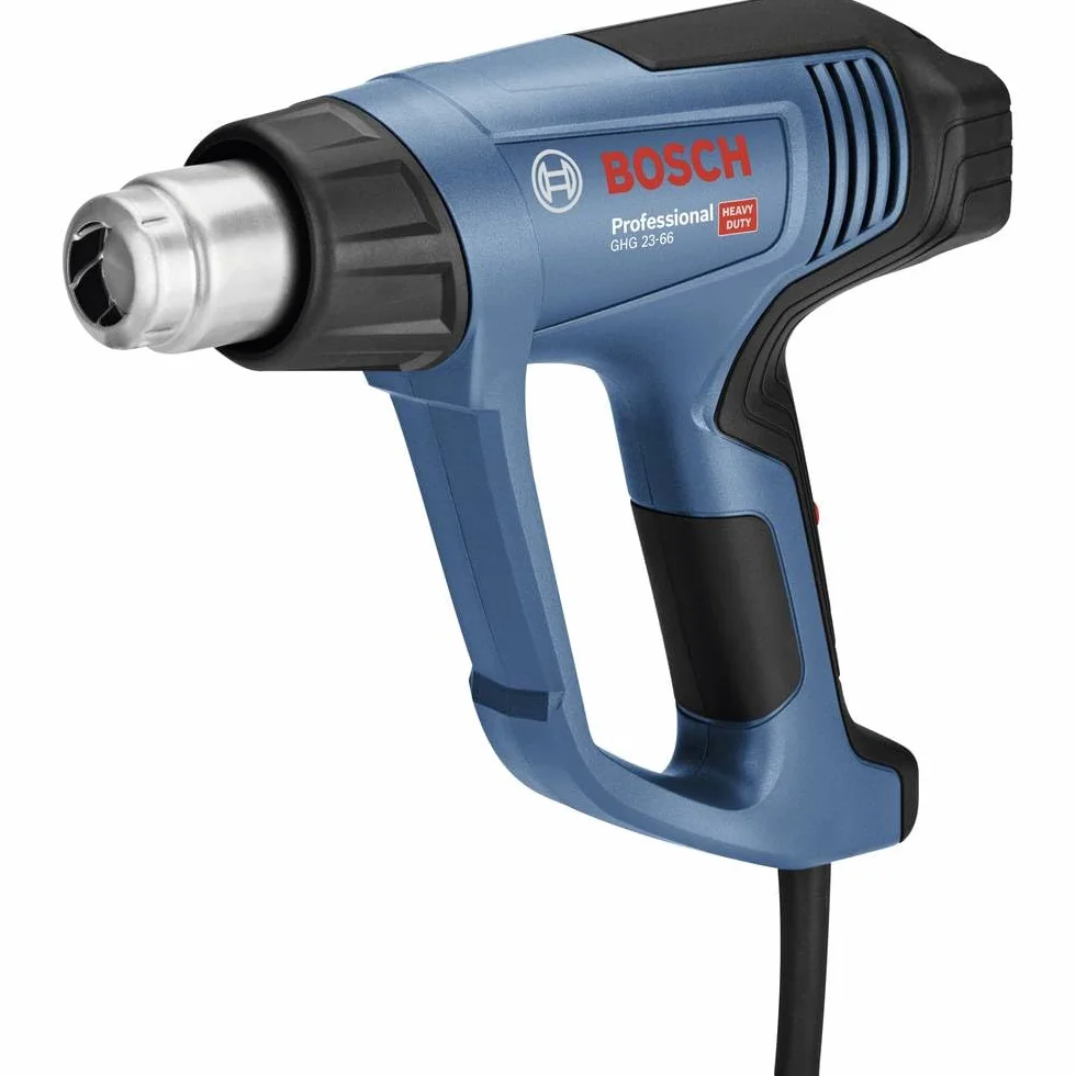 Bosch Professional: opalarka GHG 23-66 (2 300 W, zakres temperatur 50 – 650°C, wyświetlacz, 2 dysze, walizka narzędziowa)