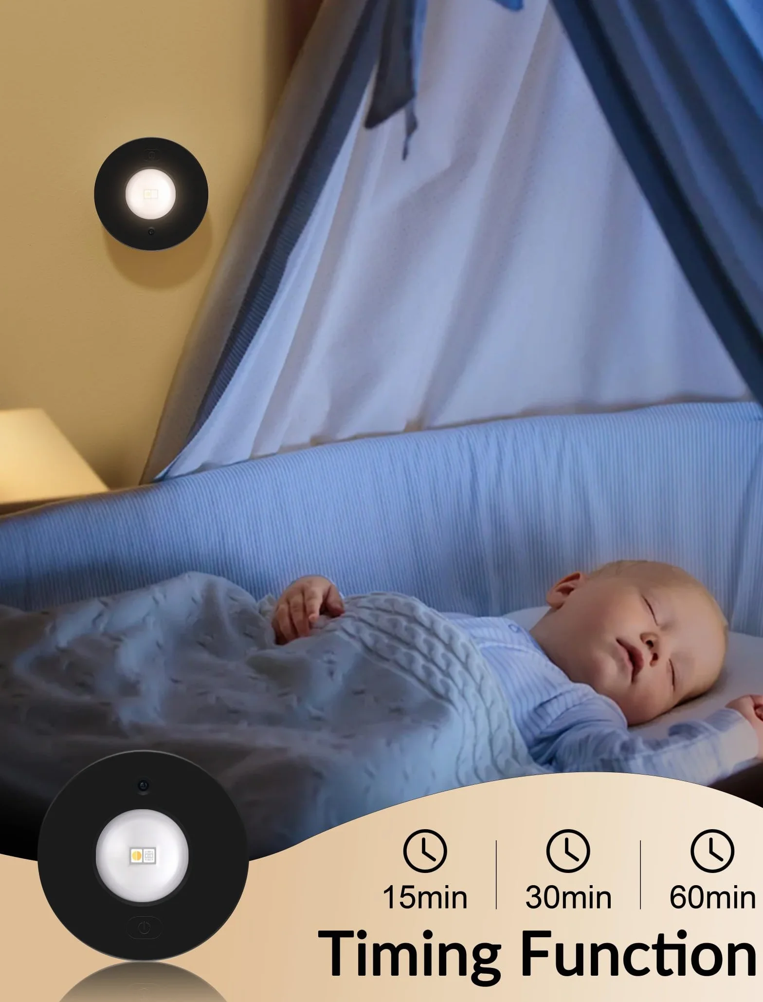MERTTURM Unterbauleuchte LED z Funkcją Zmiany Koloru, 3 Temperatury Barwowe & RGB LED Spoty, Regulacja Jasności, Ładowanie USB, Akumulator, Magnetyczna Instalacja, Oświetlenie do Szafek i Witryn, 3pcs