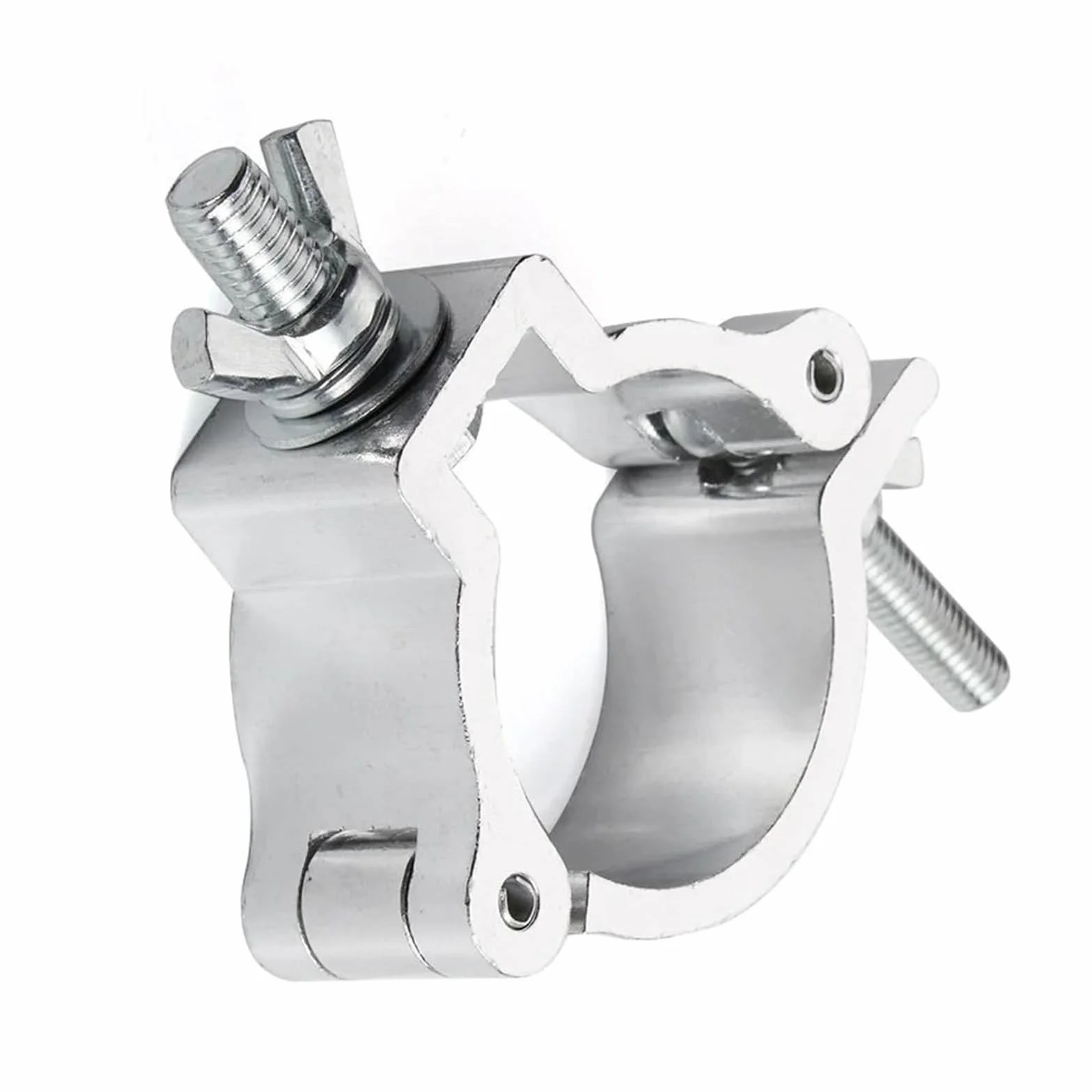 2 szt. Zacisk kratownicowy ze stopu aluminium Uchwyt zaciskowy z mechanizmem szybkiego uwalniania do oświetlenia DJ-skiego - Regulowane haczyki do zawieszania lamp 18-52 mm(24-26mmx2mm)