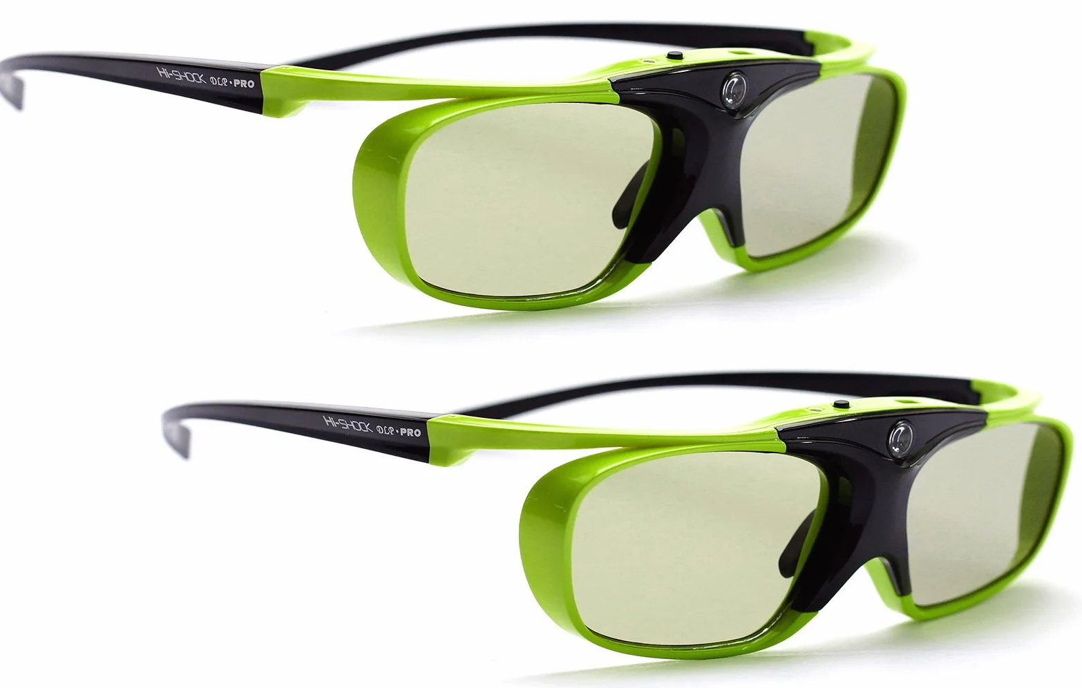 Okulary 3D DLP Link Hi-SHOCK DLP Pro Lime Heaven kompatybilne z Acer BenQ Optoma LG