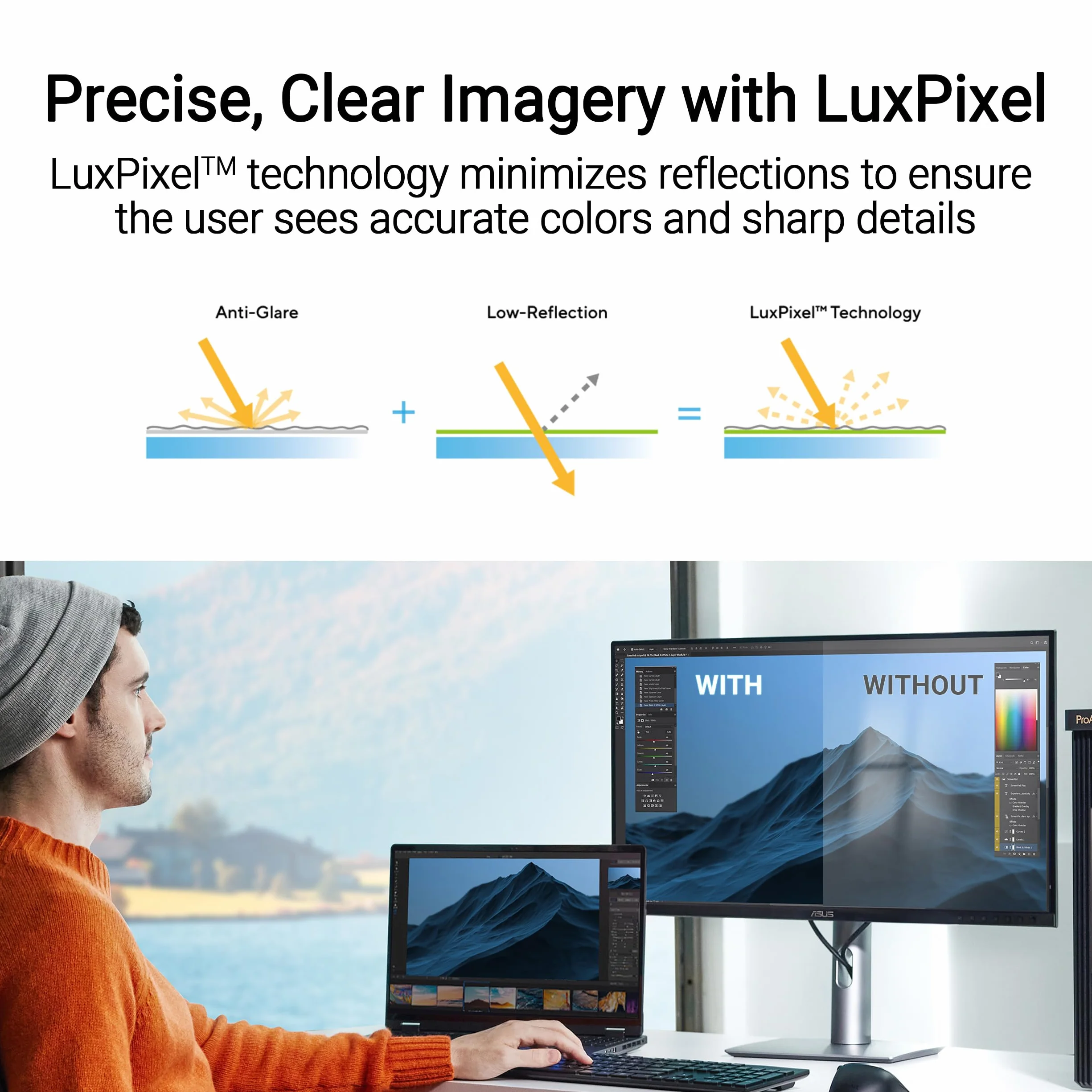 ASUS ProArt PA27JCV monitor 27" 5K 5120 x 2880 16:9 10-bit DisplayHDR 500 DisplayPort HDMI USB-C