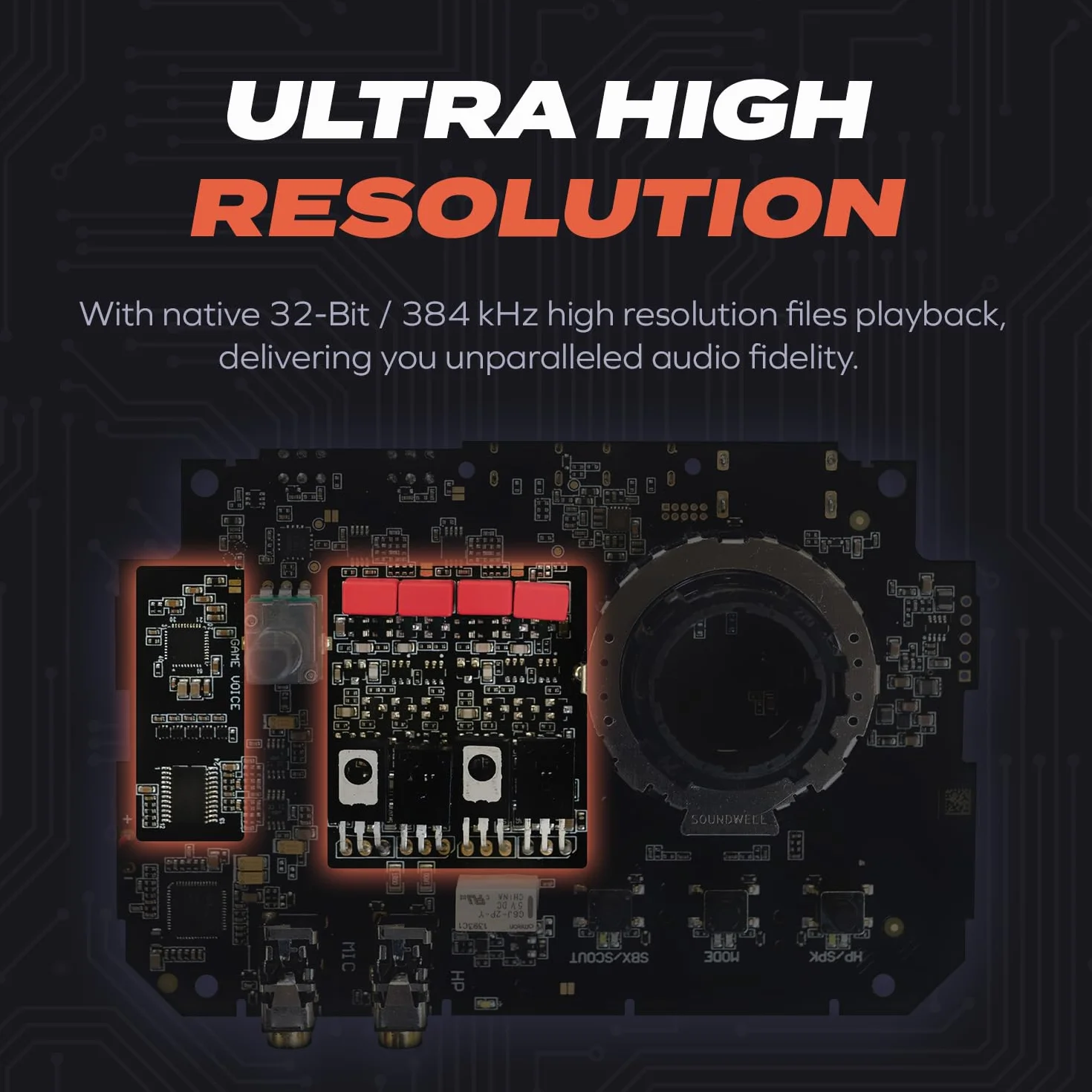 Sound Blaster G8 - Hi-Res Gaming USB DAC z podwójnym interfejsem audio USB i w pełni konfigurowalnym silnikiem Acoustic Engine i 10-pasmowym korektorem