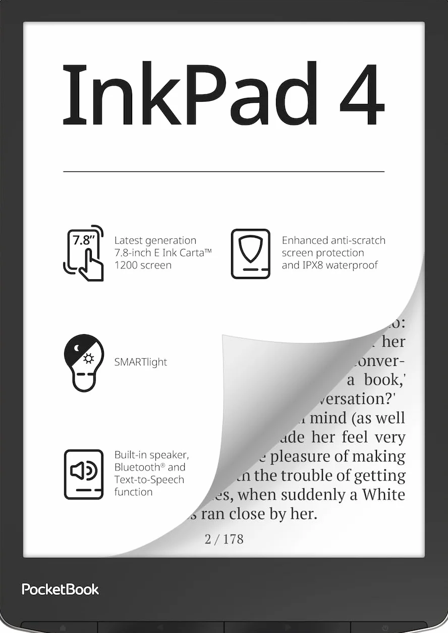 Pocketbook eReader - Inkpad 4 Stardust Silver