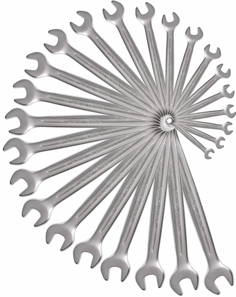 KS Tools 922.0075 Ultimate zestaw kluczy płasko-oczkowych, 6-34 mm, biały, 25-częściowy