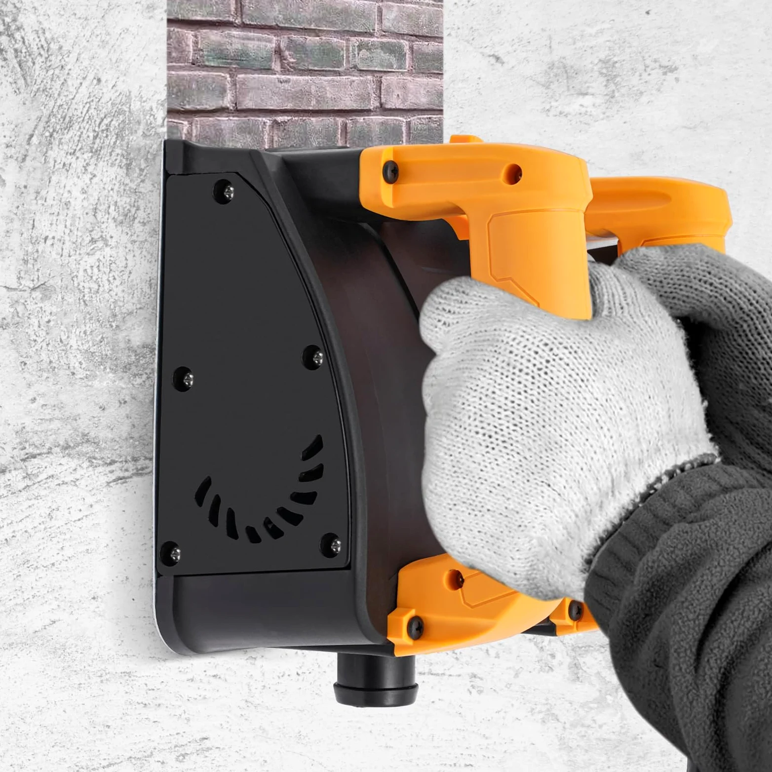 Elektryczny przyrząd do usuwania tapet 1200 W, elektryczny strug ręczny, szlifierka do betonu, szufla ścienna z 2 szczotkami węglowymi do usuwania ścian zaprawy murarskiej