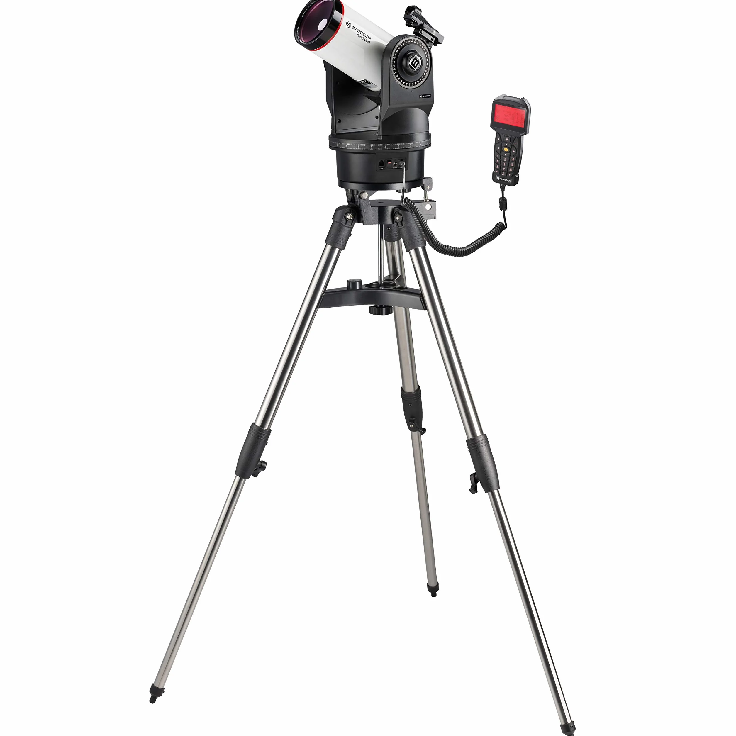 Bresser Miernik teleskopowy MCX-102 z ogniskową 1470 mm i teleskopem GoTo EQ/AZ z opcjonalnym montażem równikowym lub azymutalnym, łącznie ze statywem