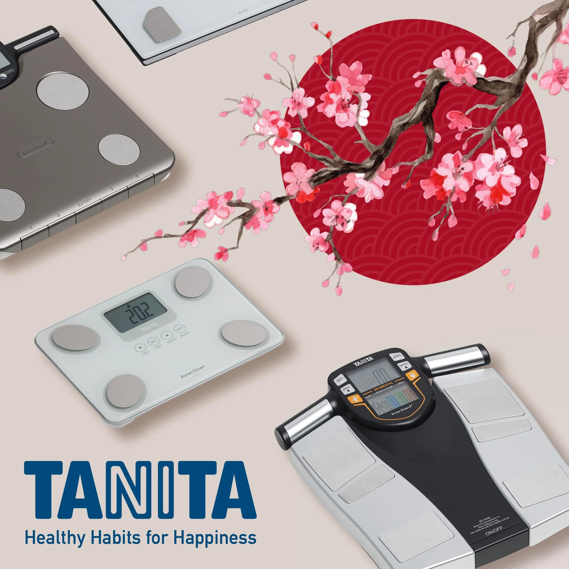 TANITA BD-590 cyfrowa waga dziecięca z miernikiem długości, biała