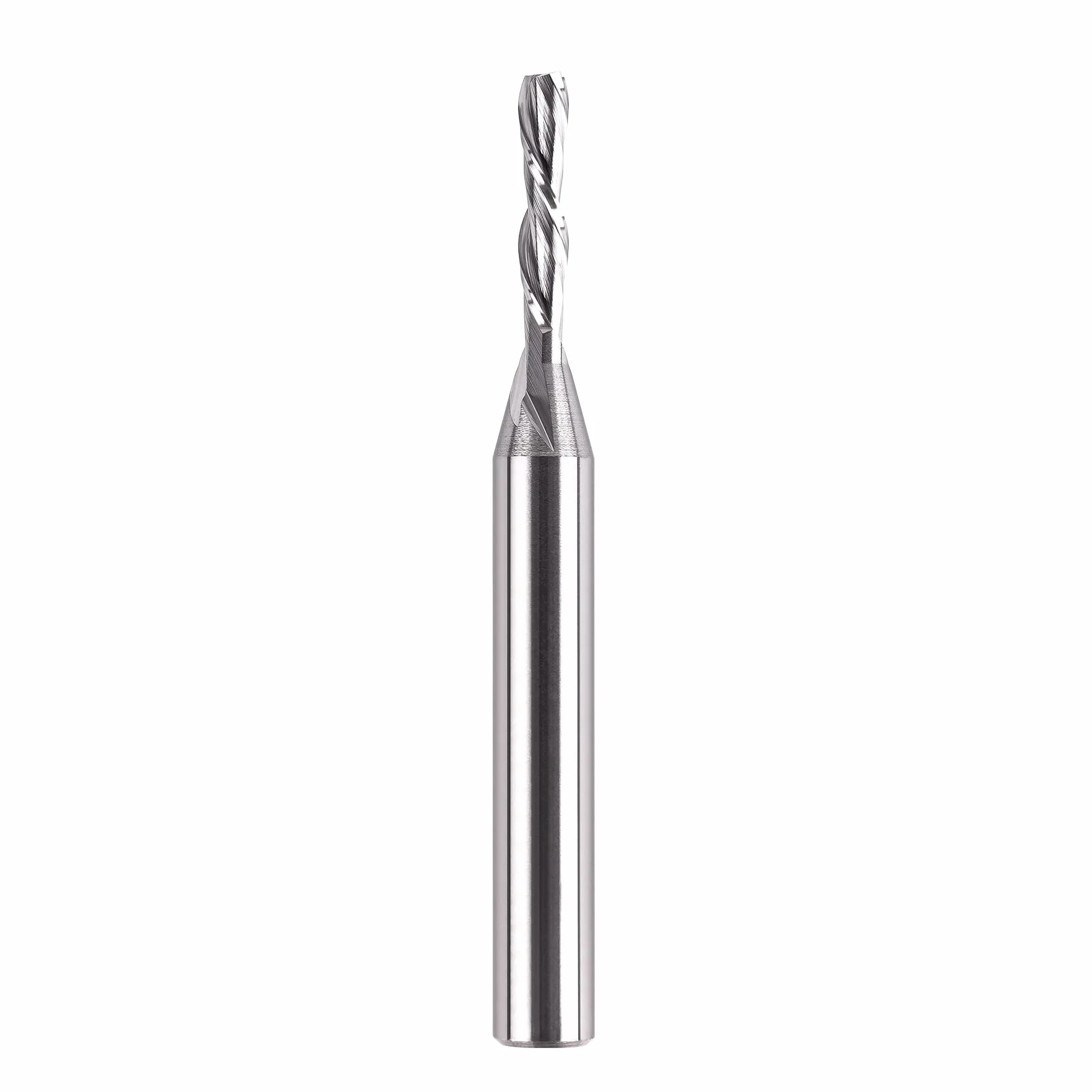 SpeTool Frez do rowków spiralnych 8 mm, trzonek downcut 4 mm, średnica cięcia 20 mm, długość cięcia wiertło frezarskie 2 rowki, frez spiralny, frez do rowków VHM, frez trzpieniowy, frez CNC do