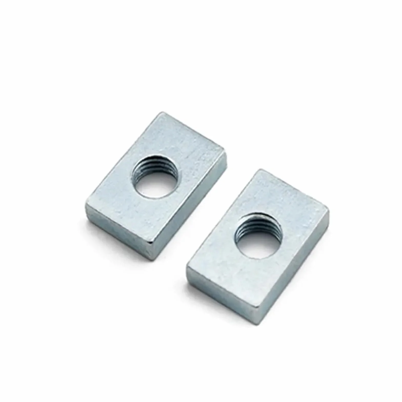 Nakrętka prostokątna M3 M4 M5 M6 M8 Blok suwakowy ze stali węglowej ocynkowanej do profilu aluminiowego(50pcs- M6-20x12x4mm)