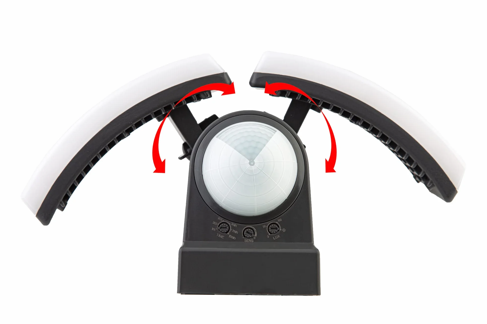 HUBER Reflektor LED z czujnikiem ruchu 360° 2 x 20 W 4400 lm IP65 antracyt