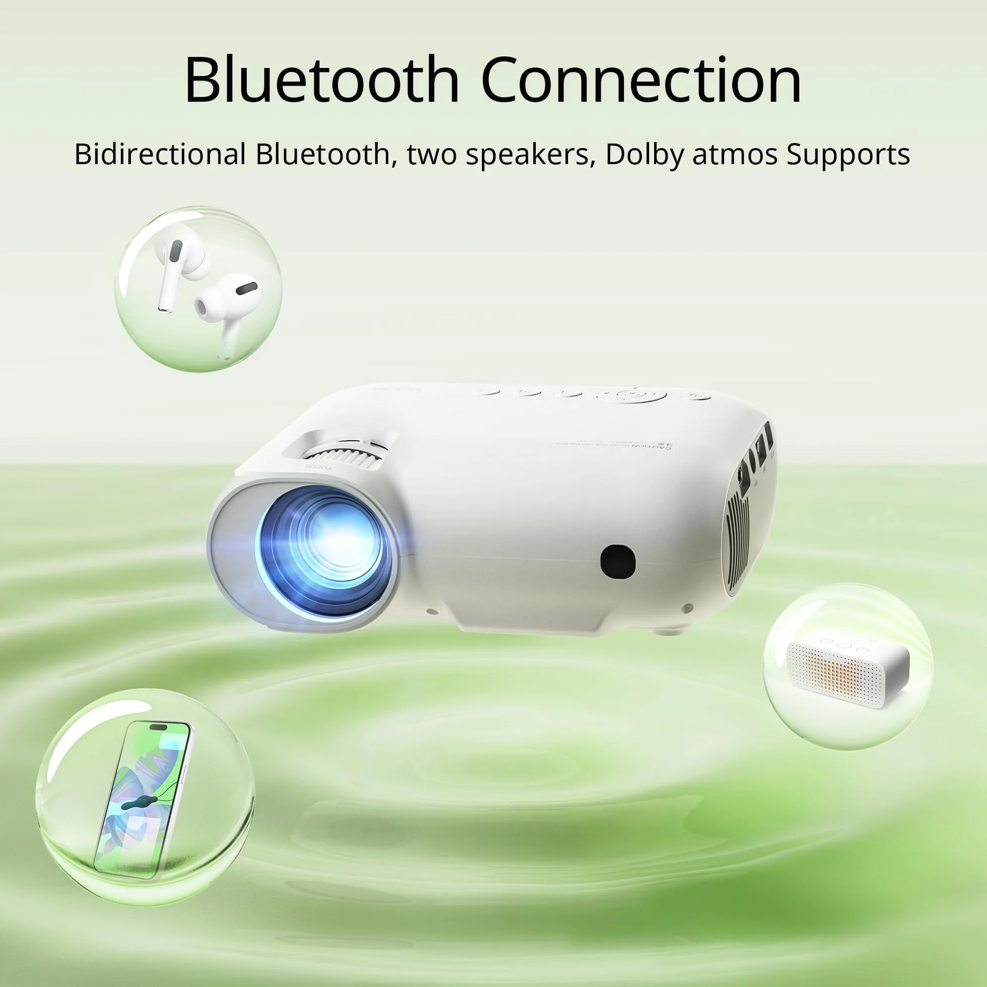 Yoton Y9 projektor Bluetooth WiFi 1080P 4K Full HD 450 ANSI HDMI USB Android