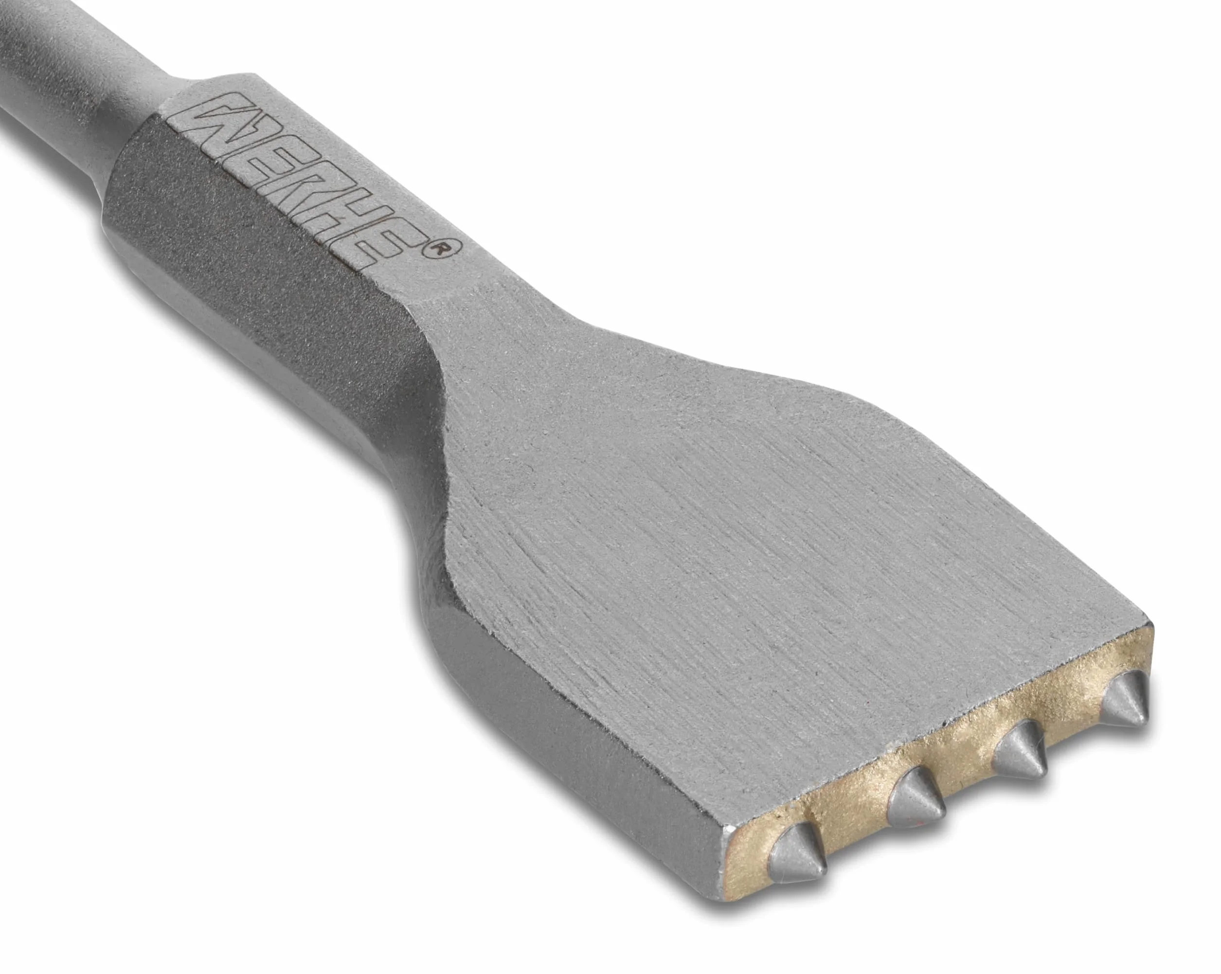 WERHE® Dłuto udarowe SDS PLUS, 4 zęby, 150 mm – do obróbki betonu i kamienia